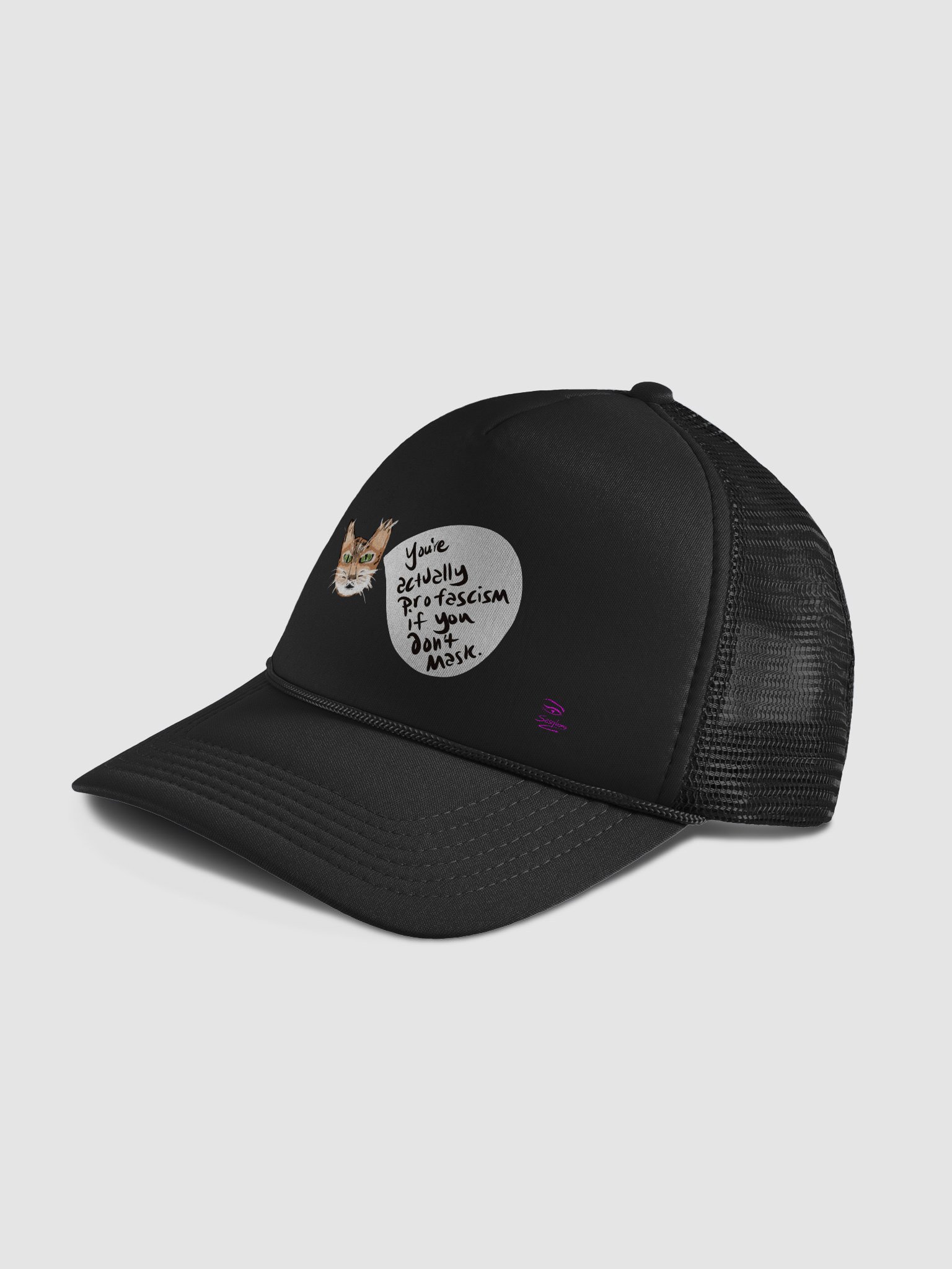 Kitty Mask Thoughts hat product image (4)