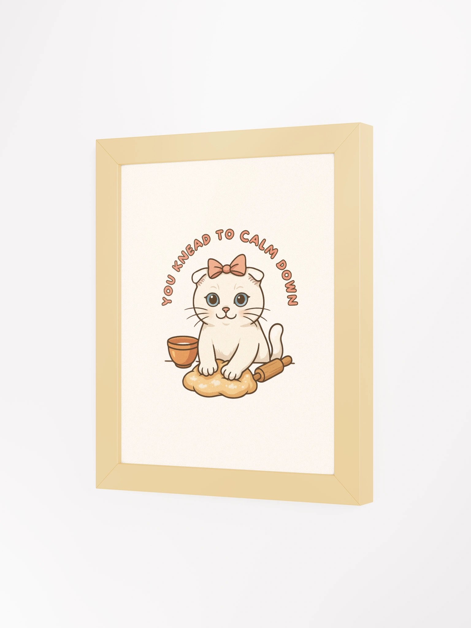 Knead to Calm Down Framed Artwork - The Life of a Loaf Collection product image (15)