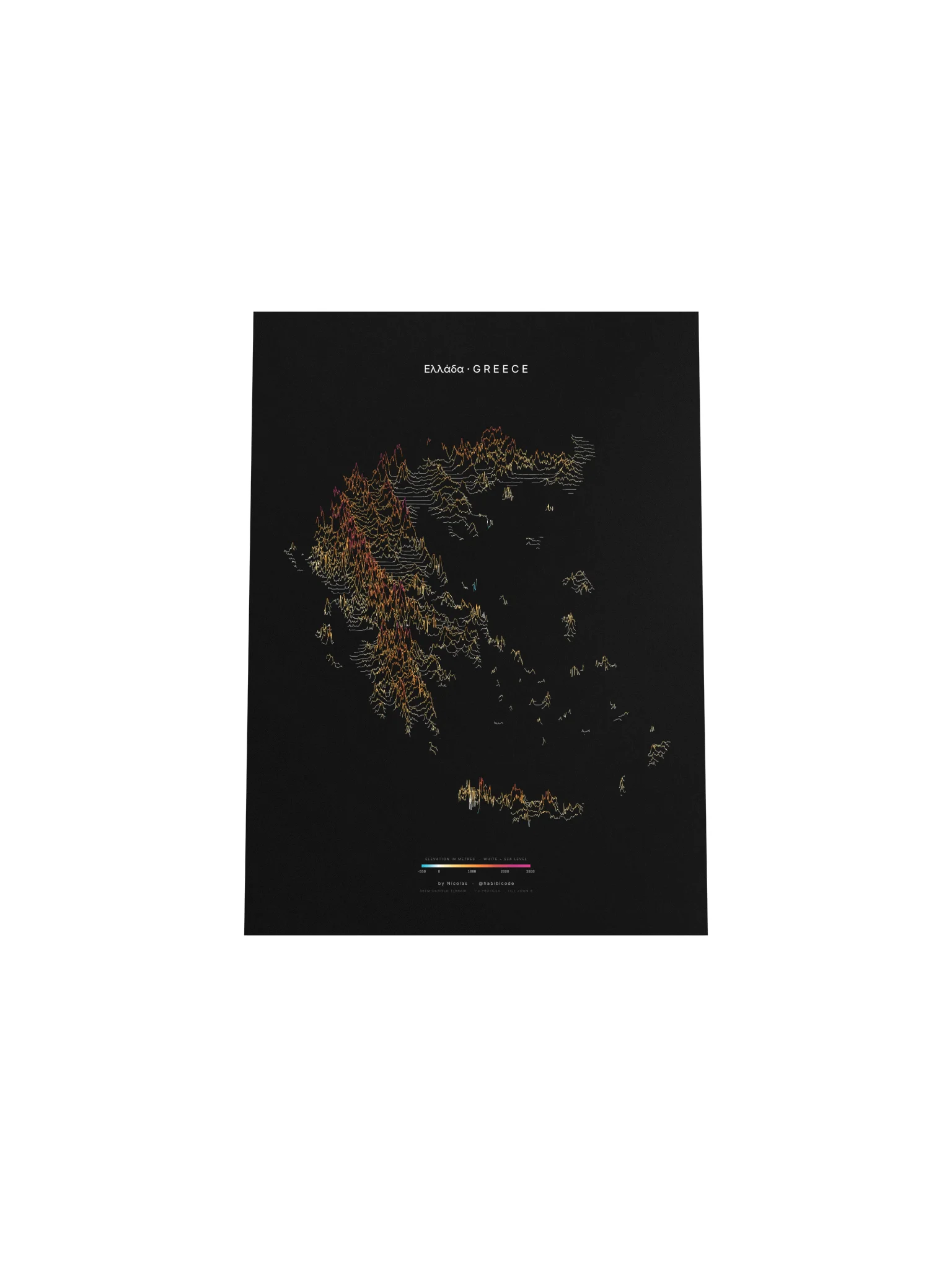 Ridgeline Poster - Greece product image (4)