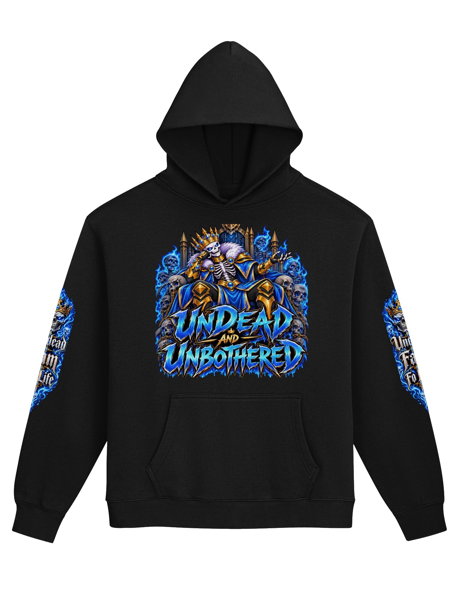Undead and Unbothered Hoodie (Blue) product image (1)