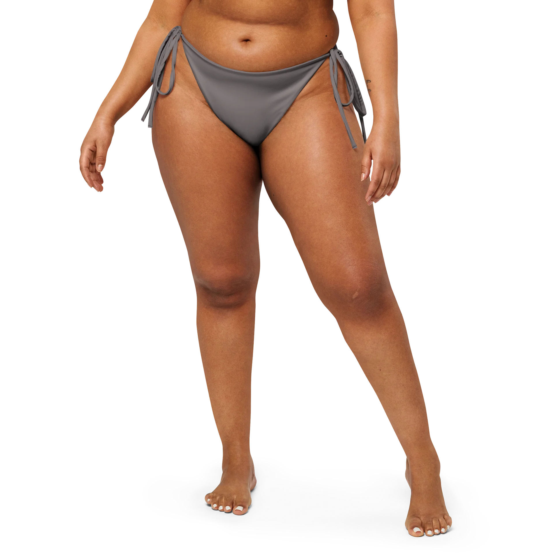 Minimal Gray All-Over Print Bikini Bottom product image (2)