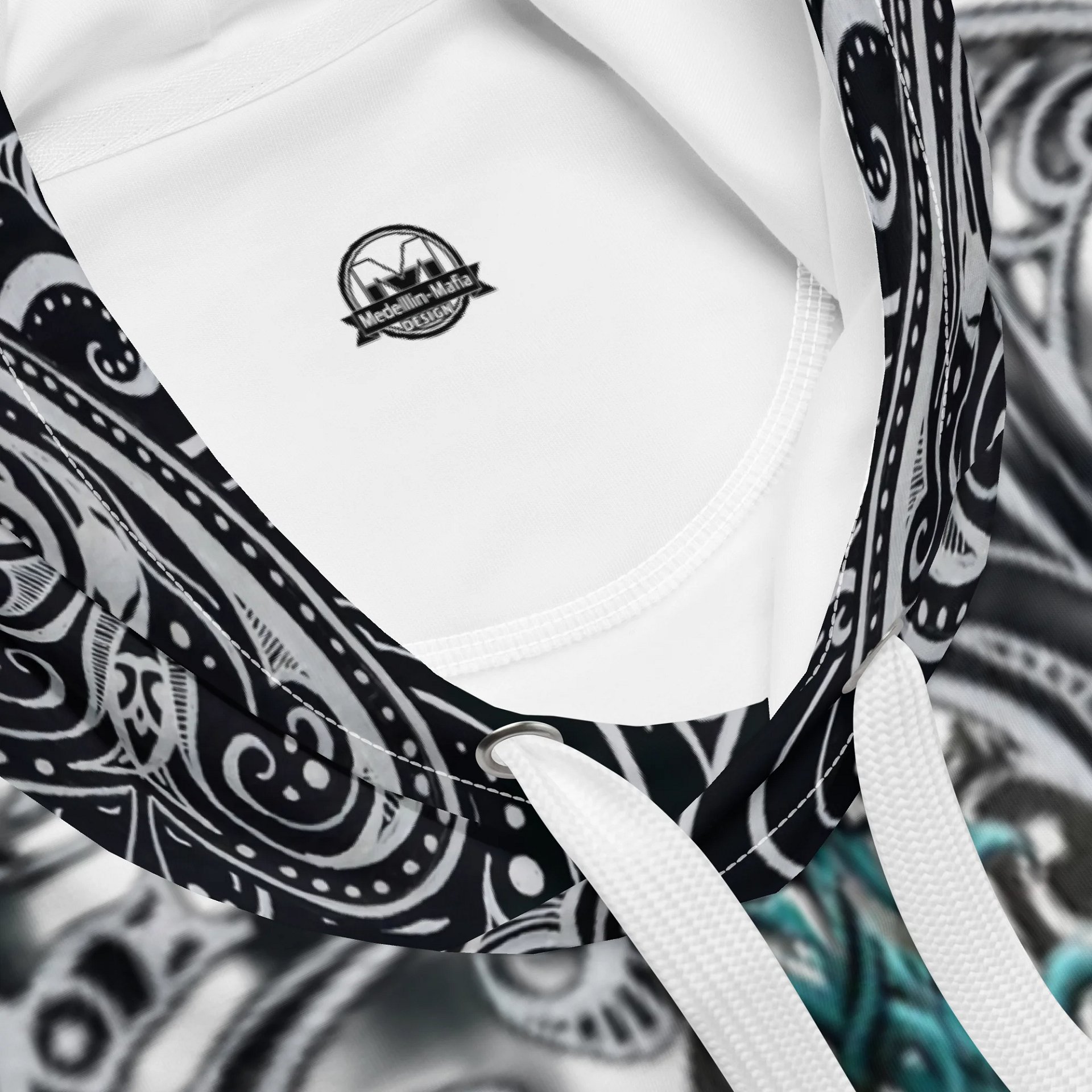 Raven Wings Cross Hoodie – Ornate Gothic Pattern product image (4)