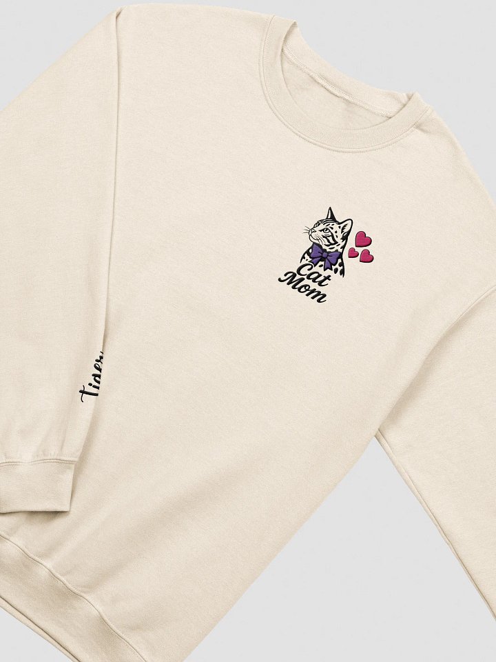 CAT MOM / SWEATSHIRT / EMBROIDERED! product image (2)
