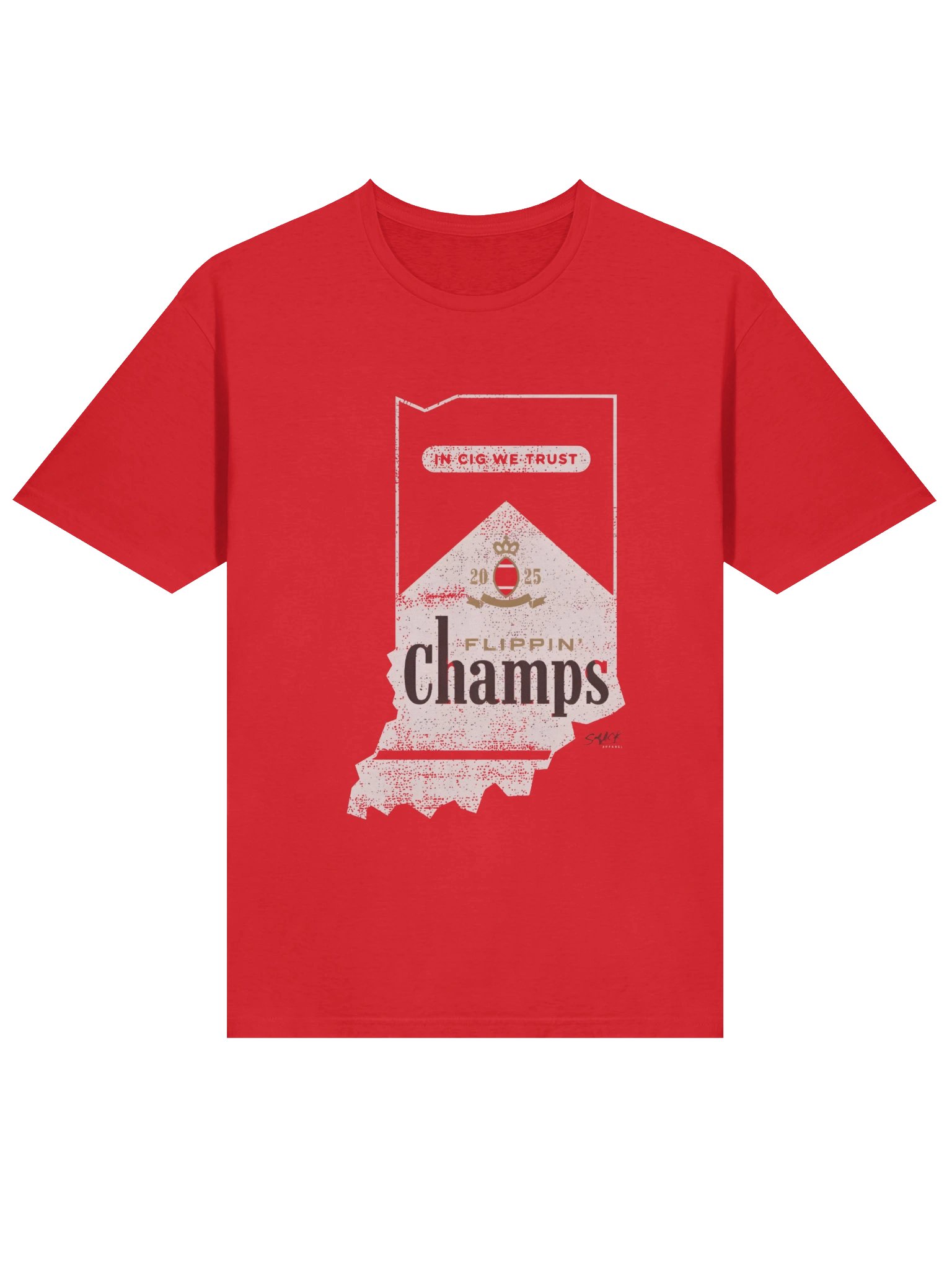Flippin Champs Indiana College In Cig We Trust 2025 Shirt product image (2)