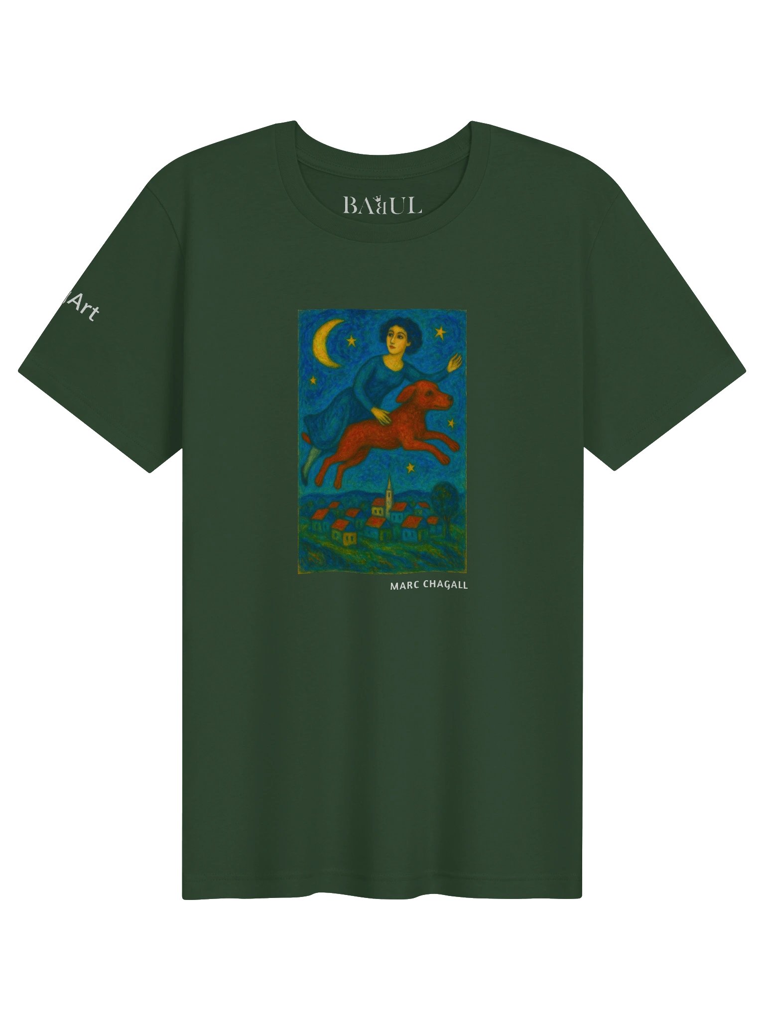 DOGART Unisex Jersey Dog T-Shirt - MARC CHAGALL - Iconic Painting Reimagined with Dogs product image (1)