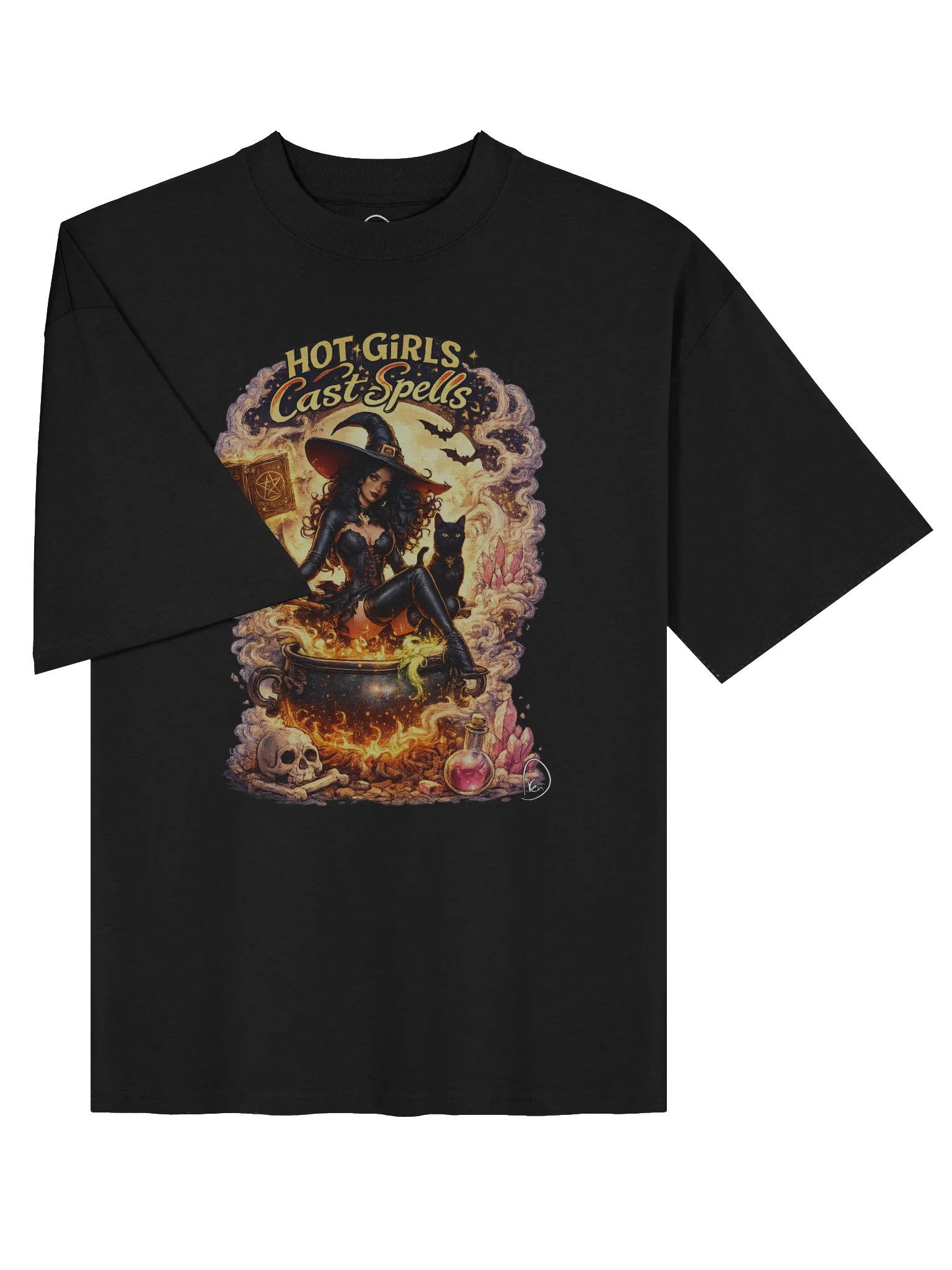 Hot Girls Cast Spells Oversized Tee product image (3)