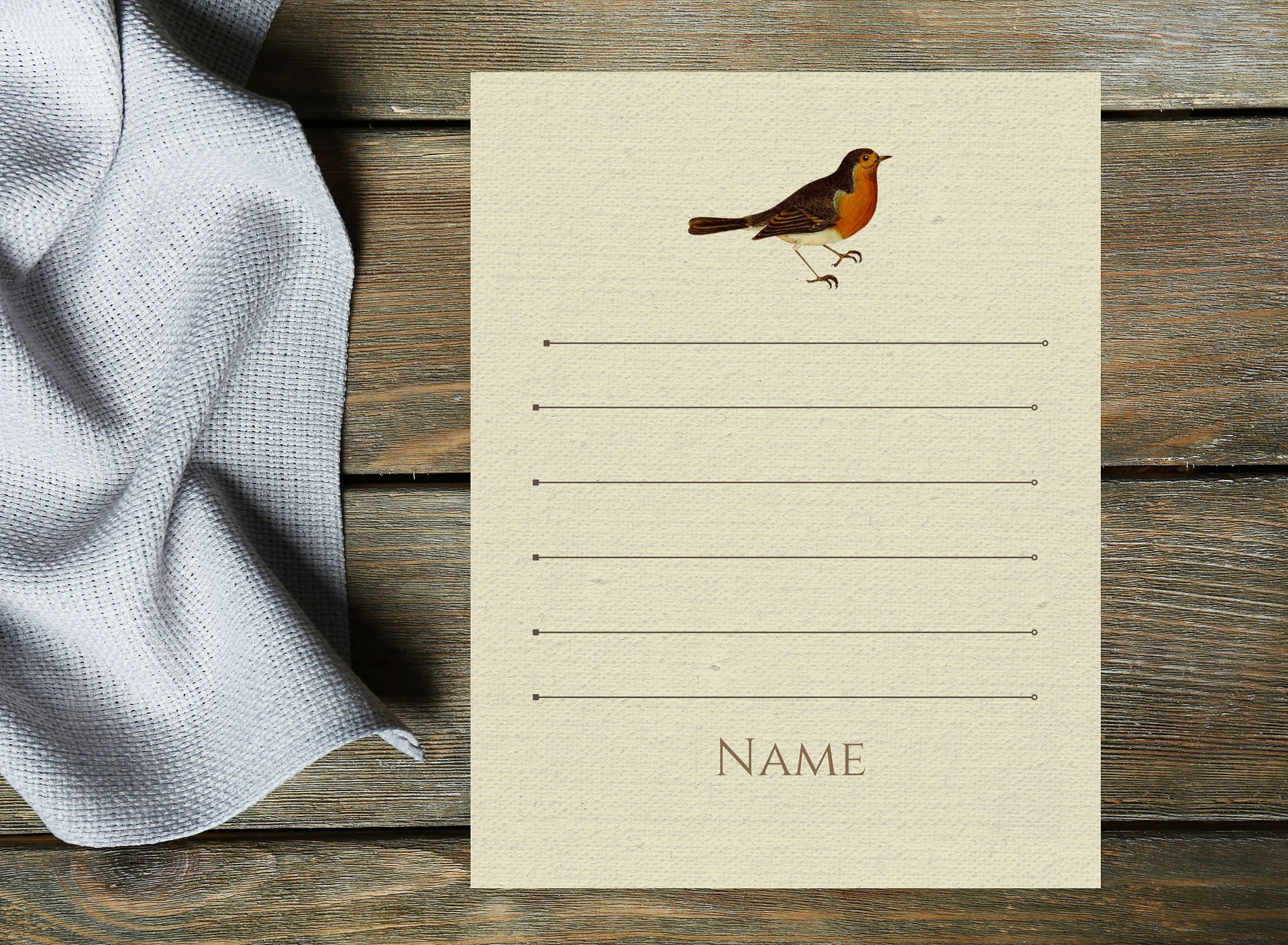 Canva Notepad Template: Robin product image (3)