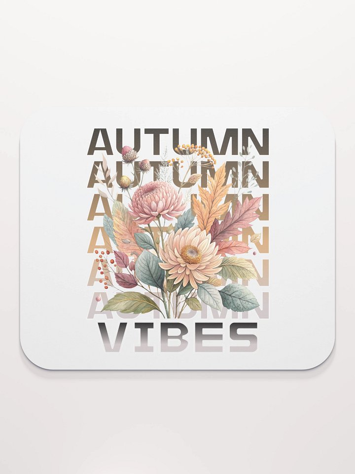 Autumn Vibes Boho Flowers Mouse Pad product image (2)