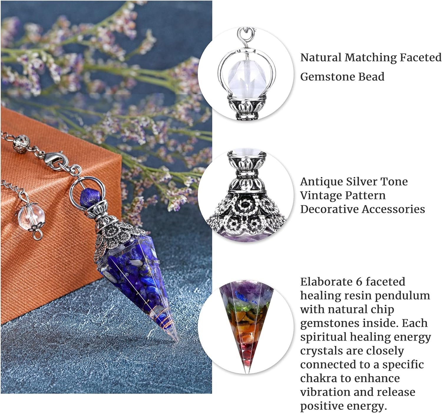 Vintage Lapis Lazuli Pendulum product image (2)