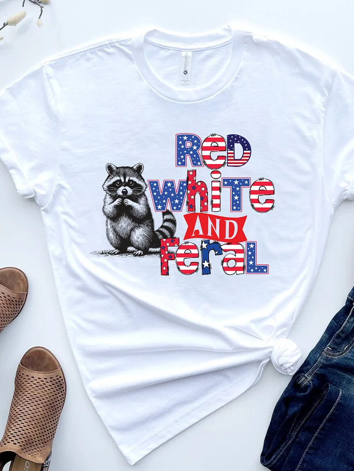 Red White & Feral 4th Tee product image (1)