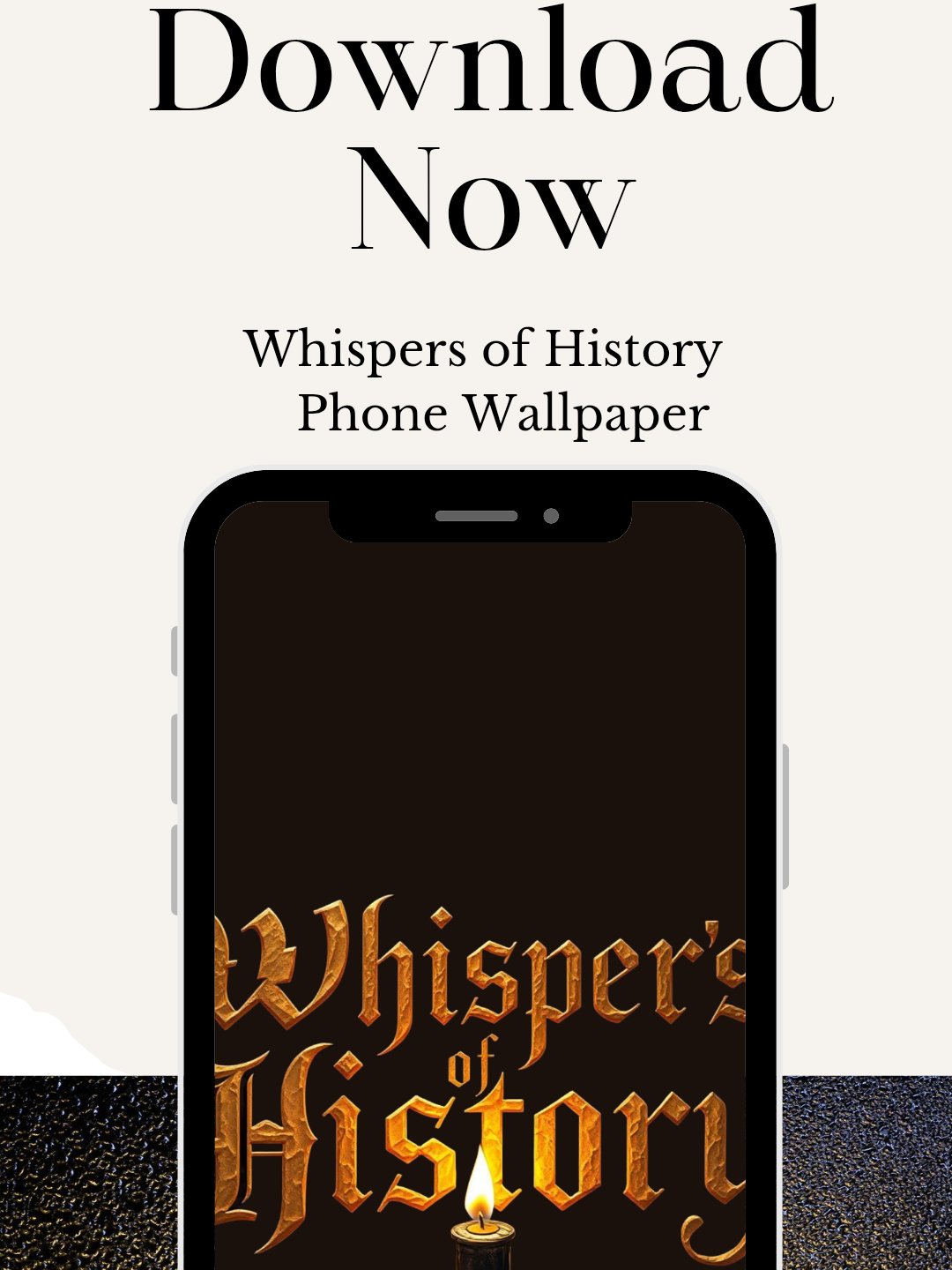 🌑 Whispers of History: Black Wallpaper product image (2)