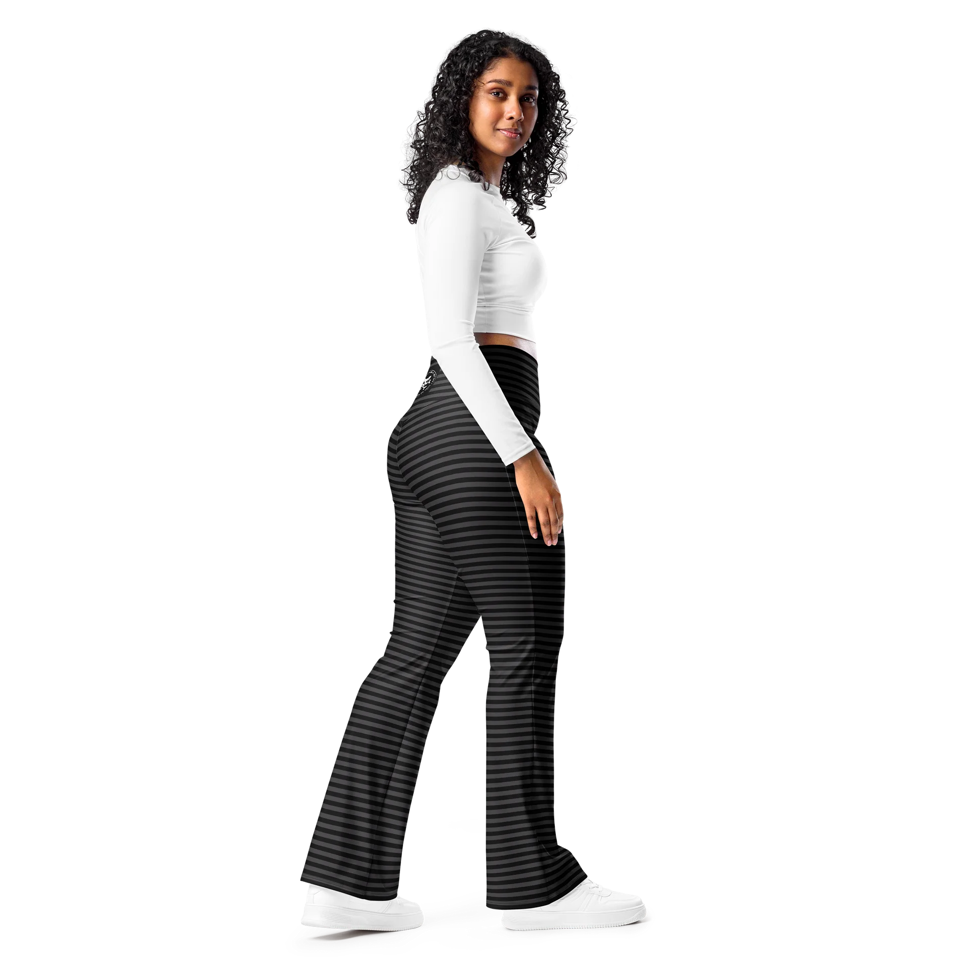 Blaque Stripped Kat Skull Flares product image (9)