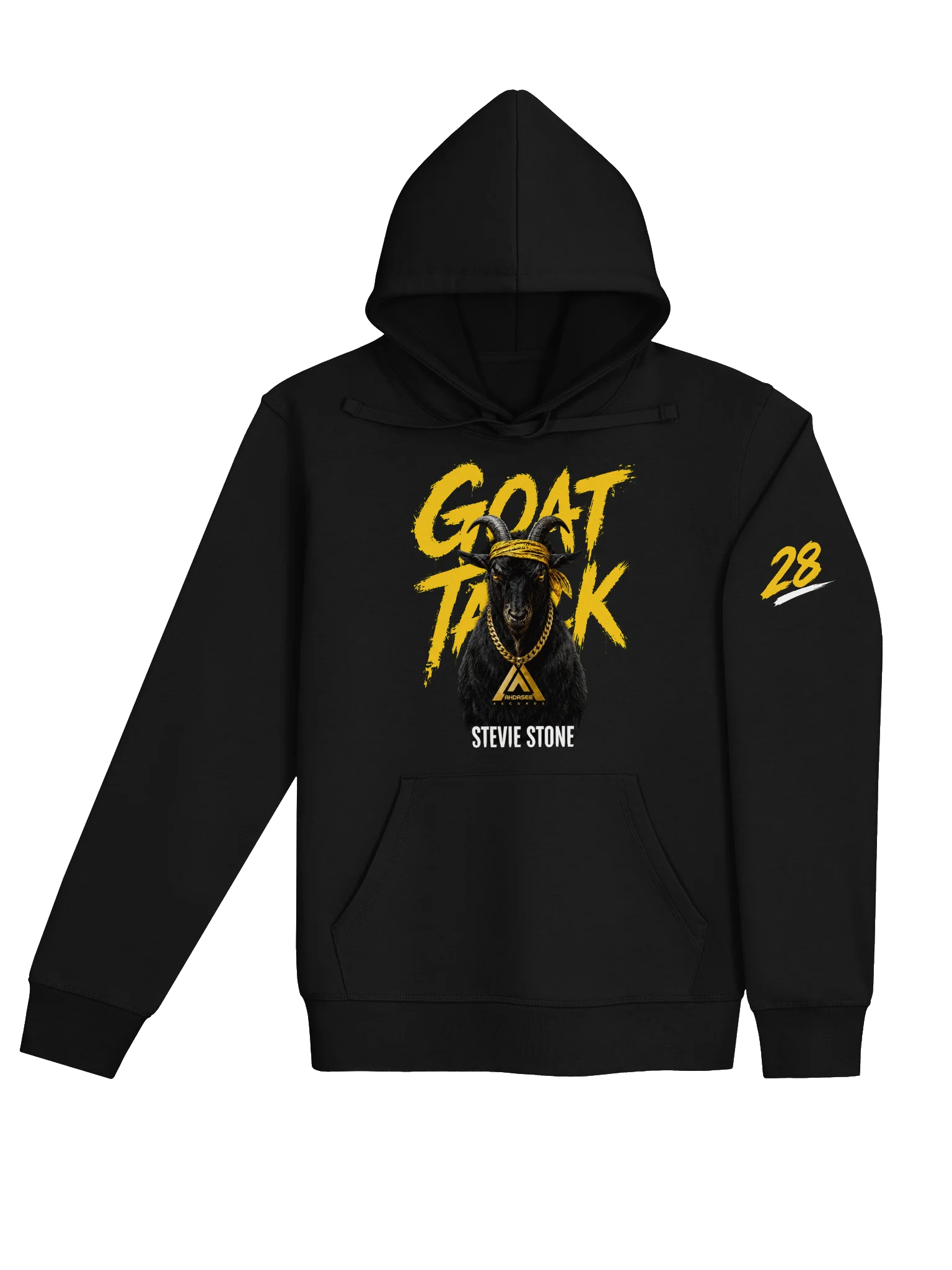 Stevie Stone GOAT TALK – Legacy in Motion Black Unisex Hoodie product image (4)