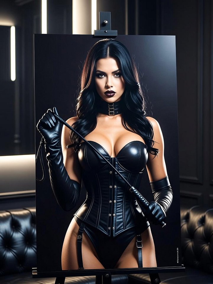 Femdom Poster - Souveräne Verführung – Dunkle Dominanzästhetik product image (1)