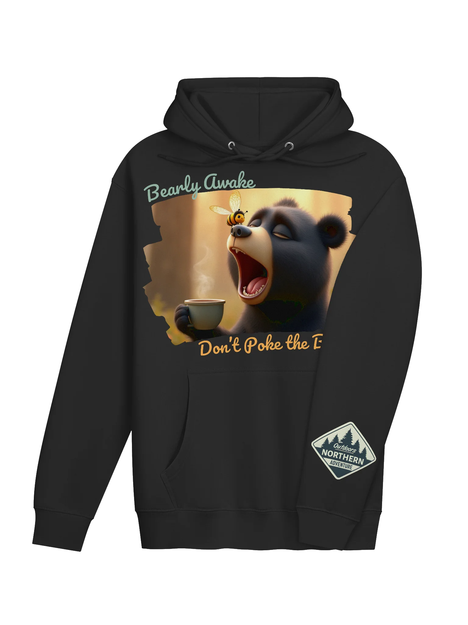 Bearly Awake Hoodie – Cozy Funny Bear Coffee Sweatshirt 🐻☕ product image (17)