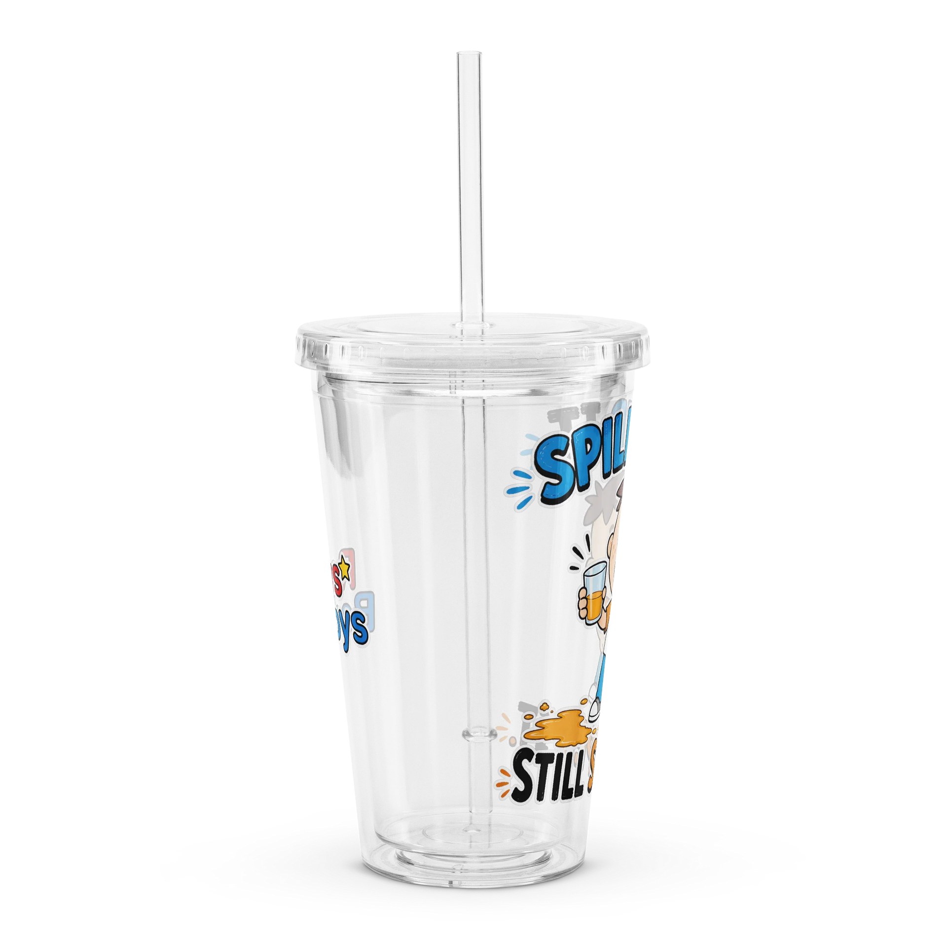 Spilled It. Still Sipped It. – Roys Bedoys Clear Tumbler product image (3)