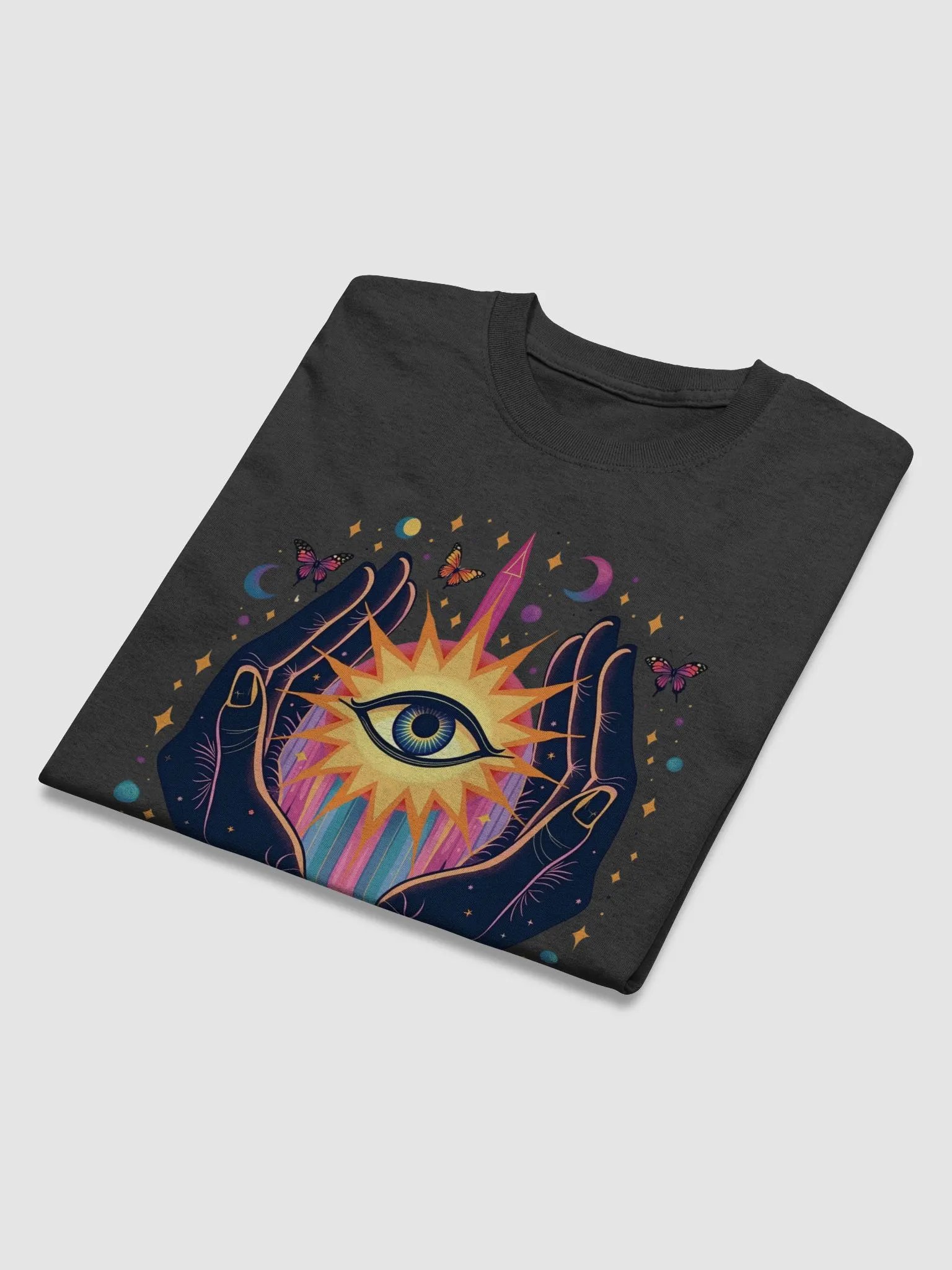 Cosmic Hands with Radiant Third Eye and Butterflies product image (7)