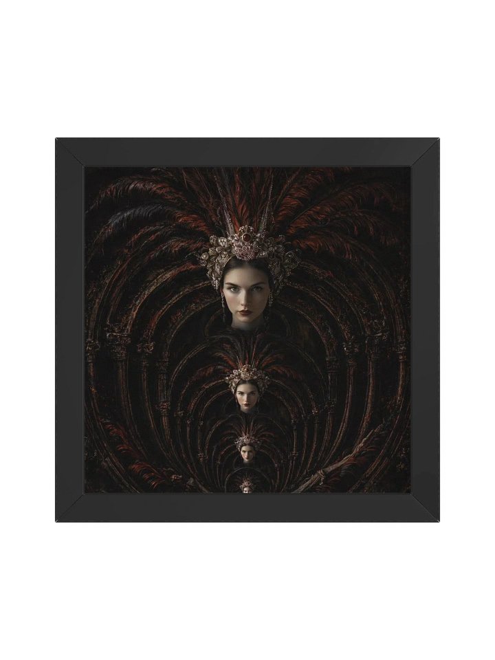 Crimson Sovereign — Gothic Droste Portrait product image (1)