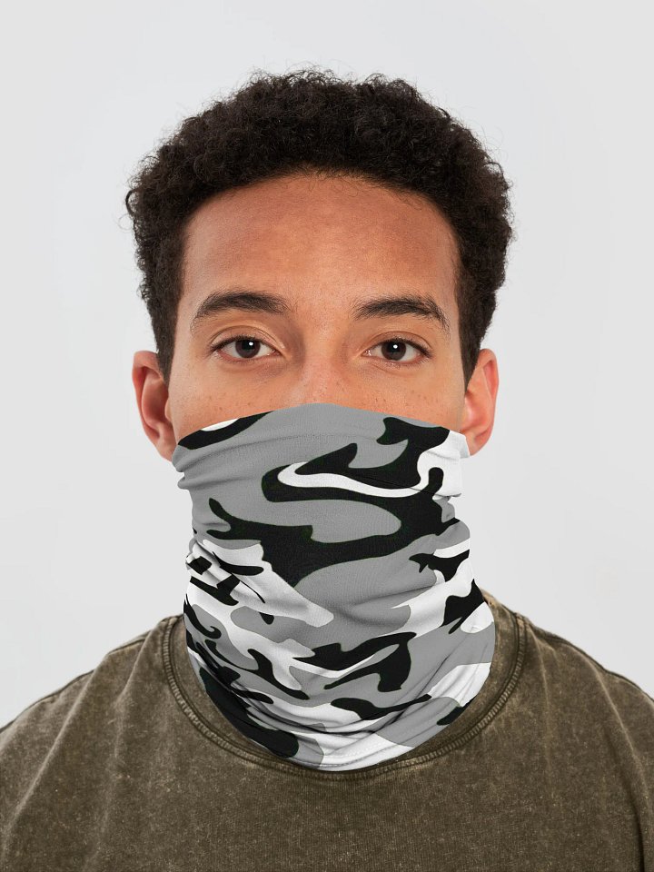 Monochrome Camo Neck Gaiter product image (1)