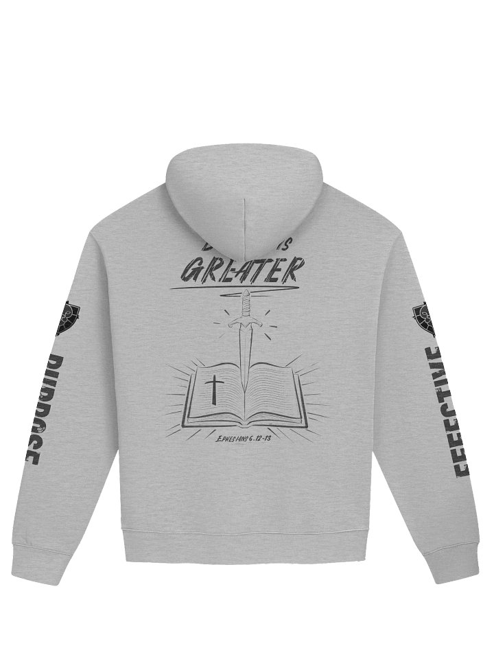 Spiritual Warfare Hoodie (White/Grey) product image (2)