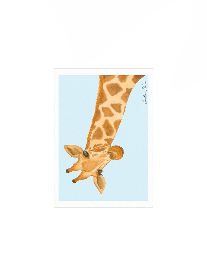 Giraffe print (light blue background) product image (2)