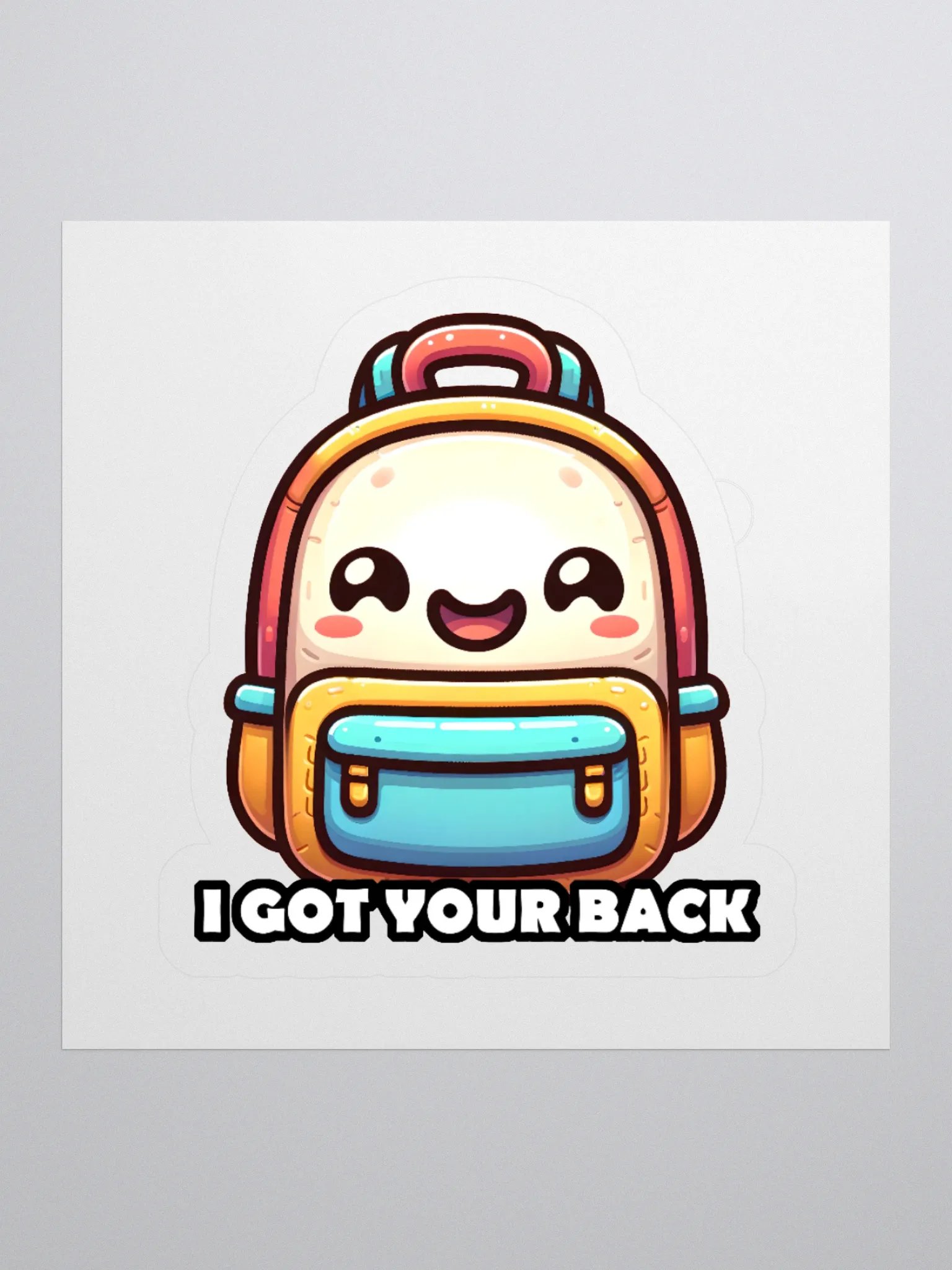 I Got Your Back Funny Backpack Pun Sticker product image (1)