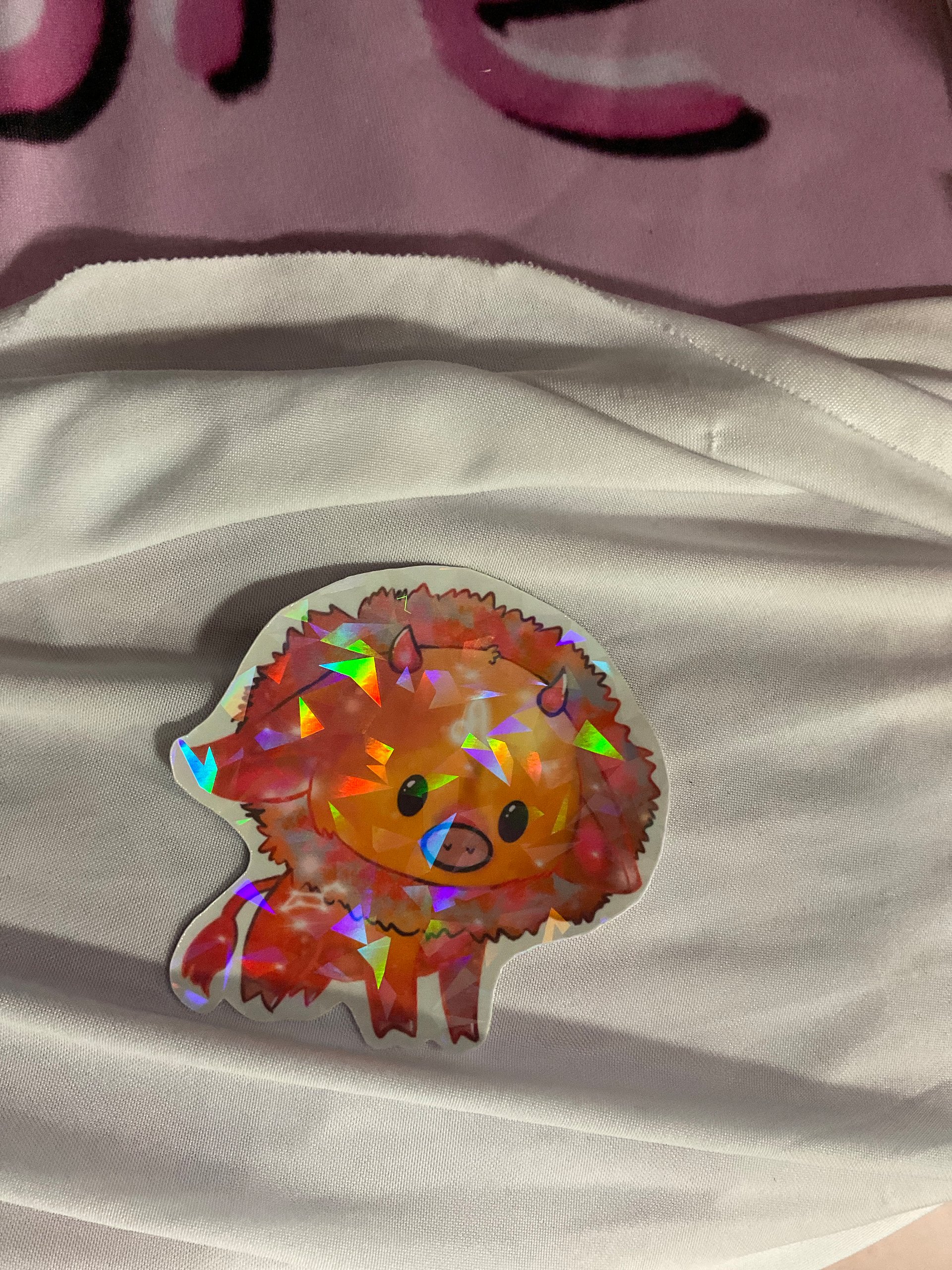Holo Leo cow sticker product image (1)