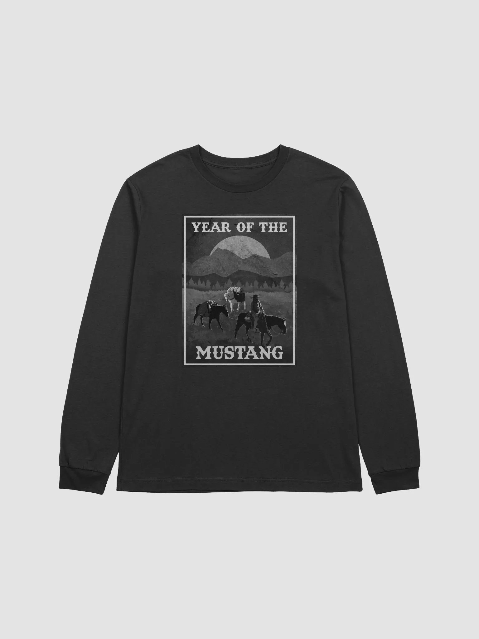 Year of the Mustang Finale Long Sleeve Tee (Grayscale) product image (3)