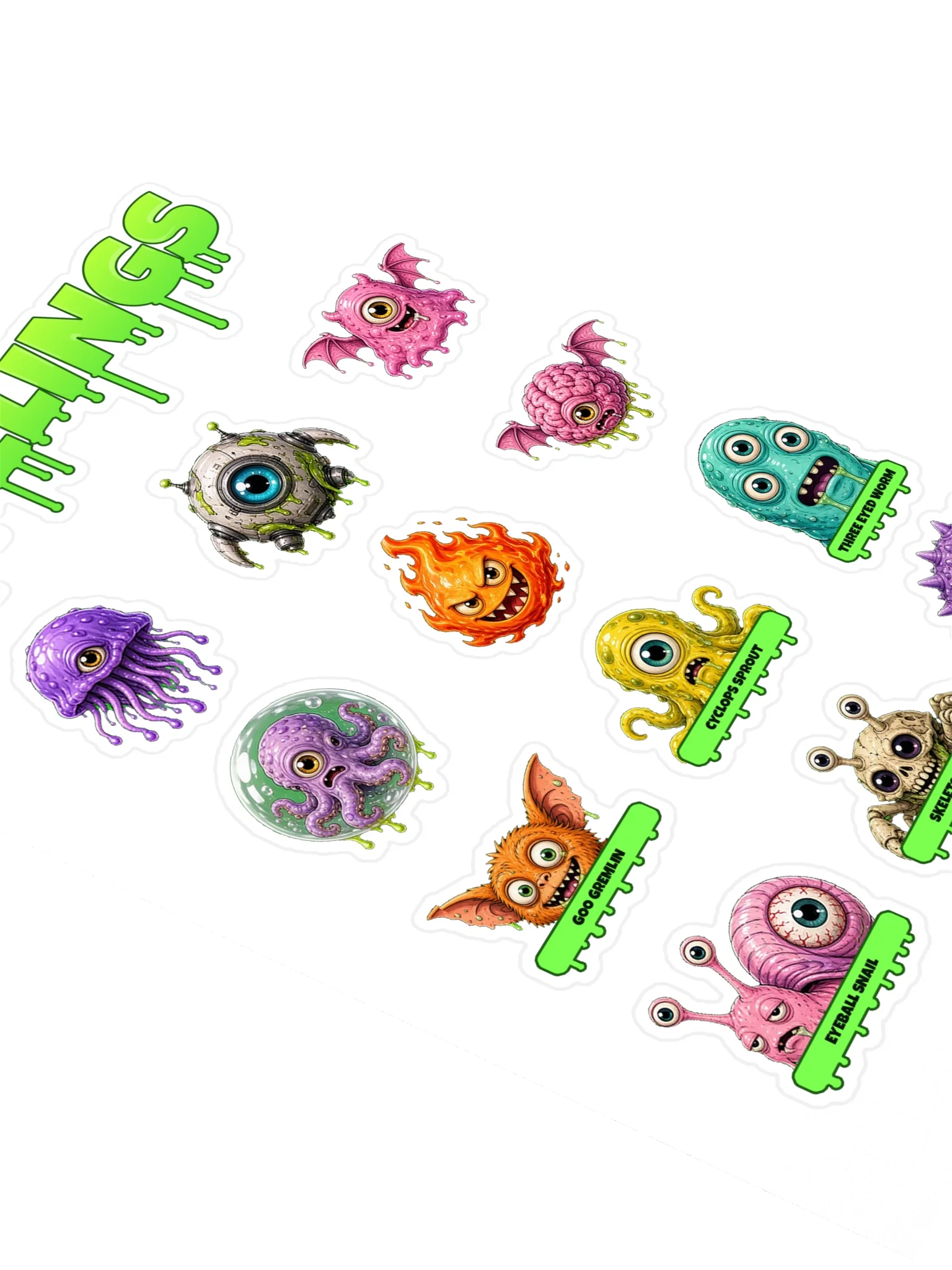 Oozlings Pets & Critters Sticker Sheet – Alt, second view