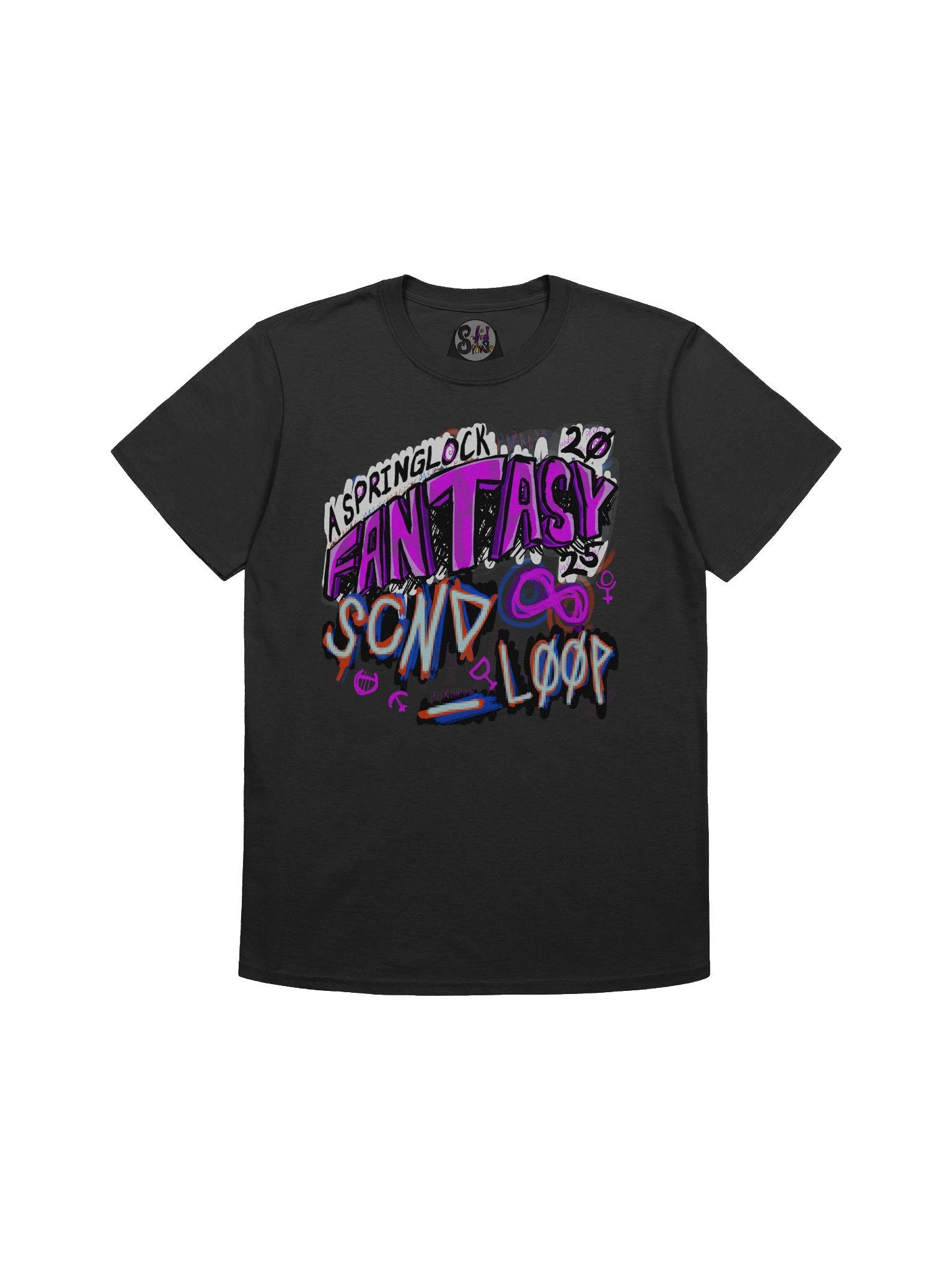 A Springlock Fantasy 2025 SCND_L00P Logo Full Color Soft T-Shirt product image (1)