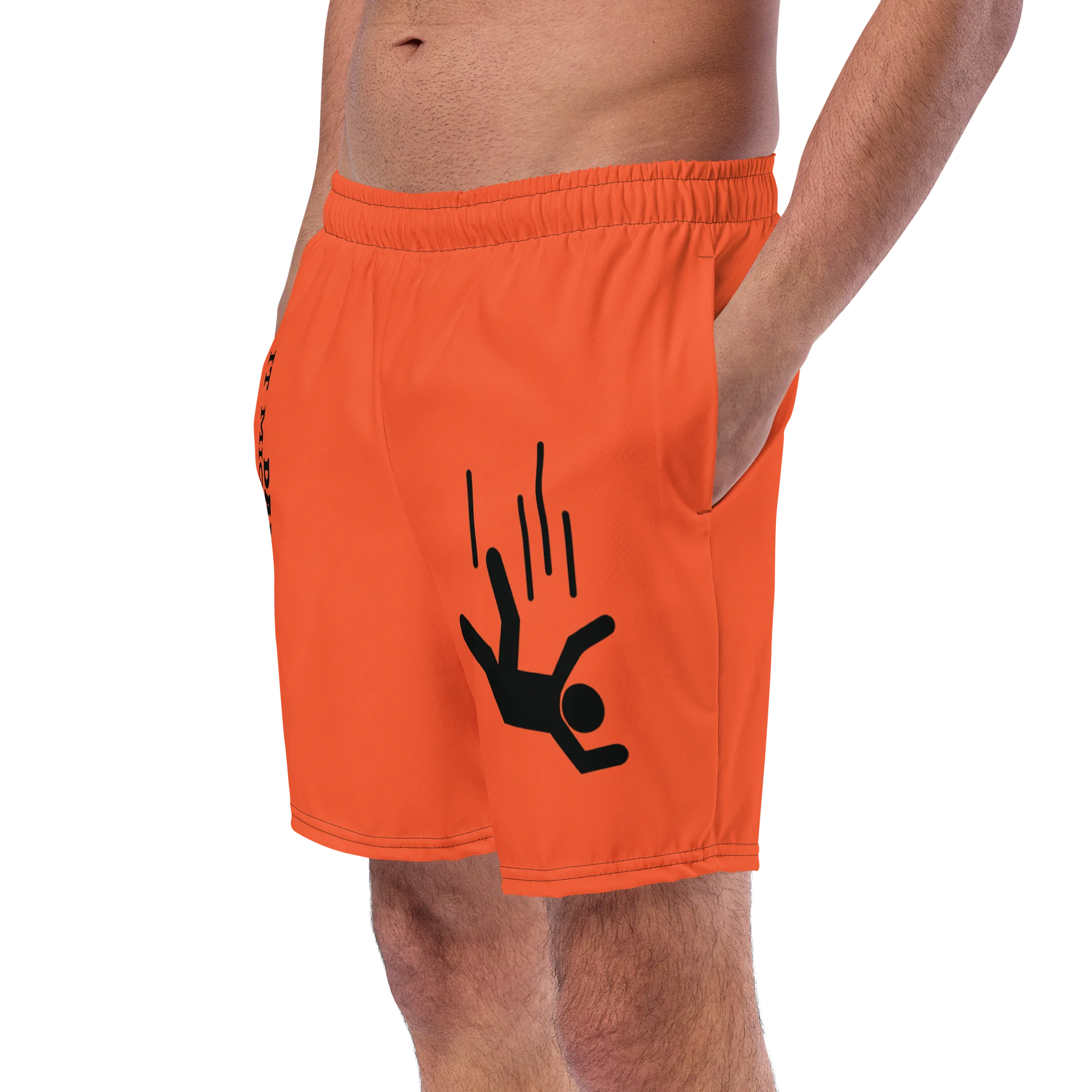 DANGER! - Orange/Black Swim Trunks product image (2)