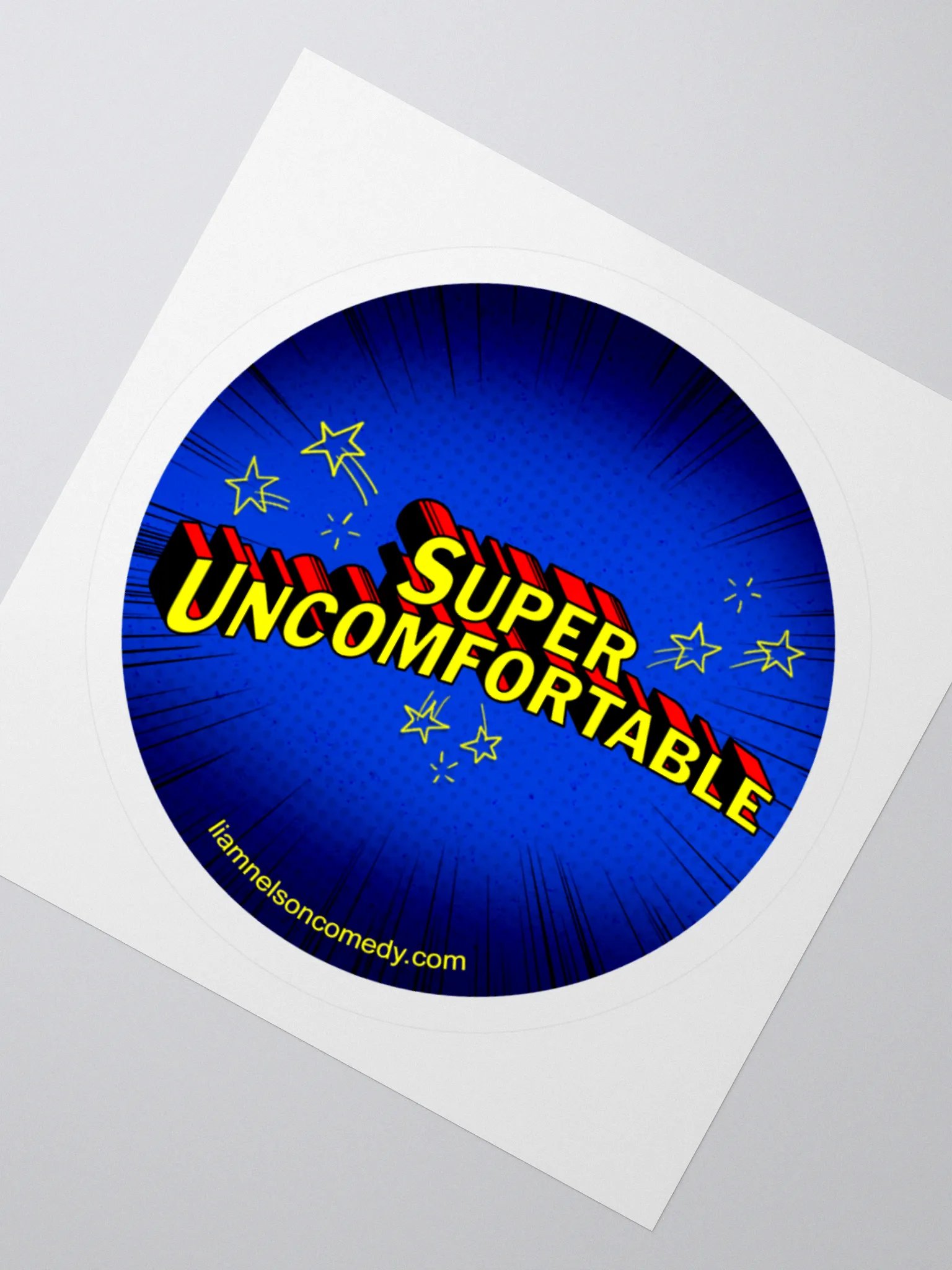 Super Uncomfortable Sticker - Liam Nelson Comedy product image (2)