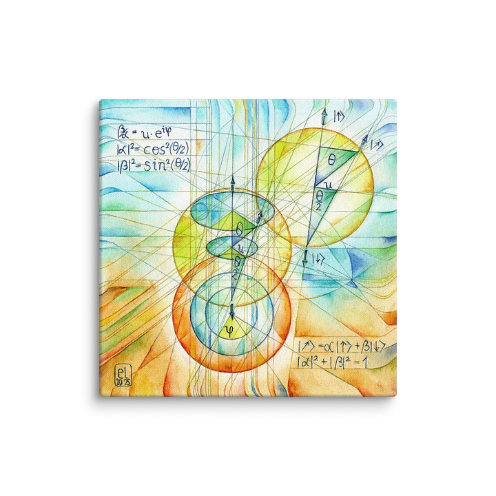Spinning Projection - Quantum Physics Art Canvas Print product image (1)