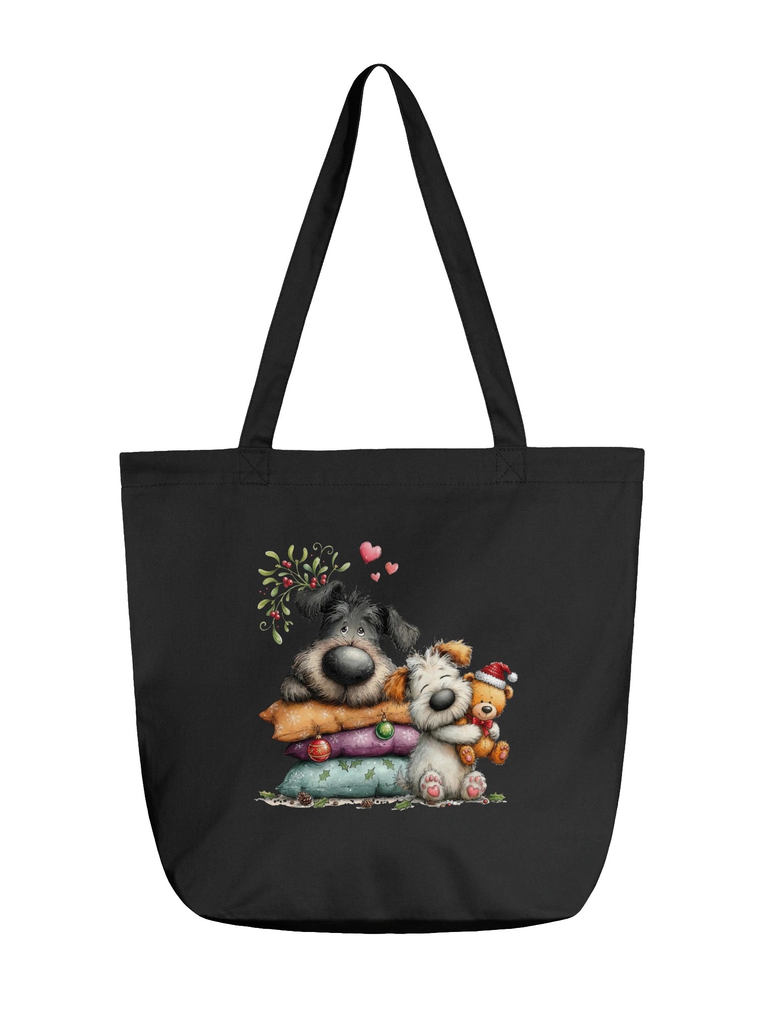 Christmas Dog & Teddy Tote Bag product image (1)