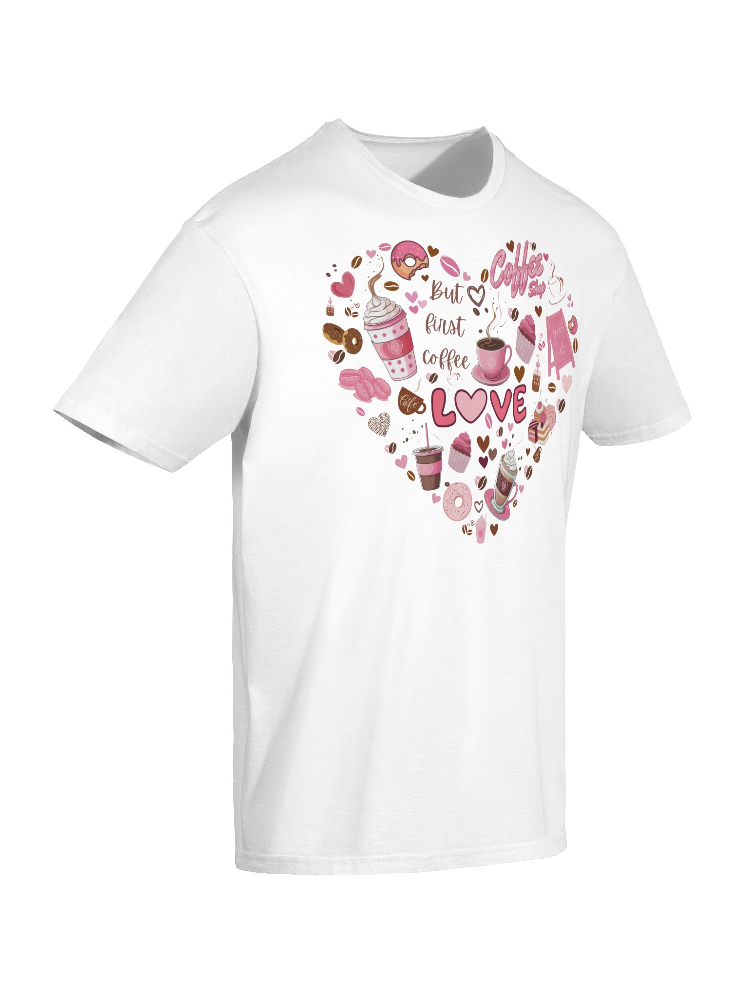 Love and Latte Heart T-Shirt product image (3)