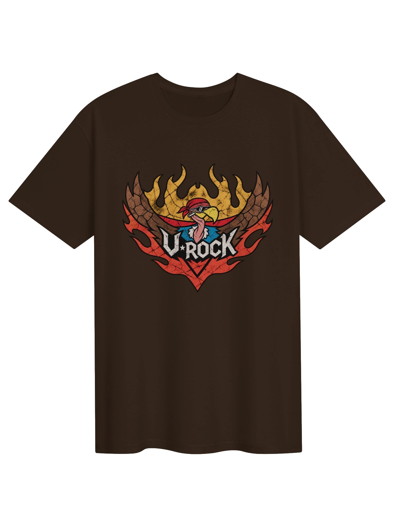 Retro Flaming Eagle Bandana Unisex Tee | Inspired by Jason's Look in GTA VI product image (4)