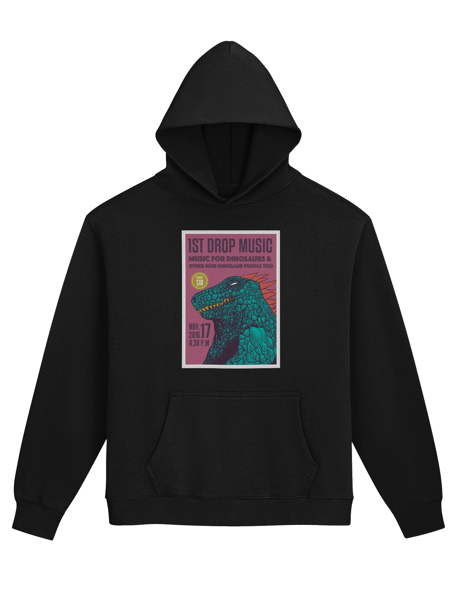 1st Drop Music - Music For Dinosaurs Unisex Hoodie product image (1)