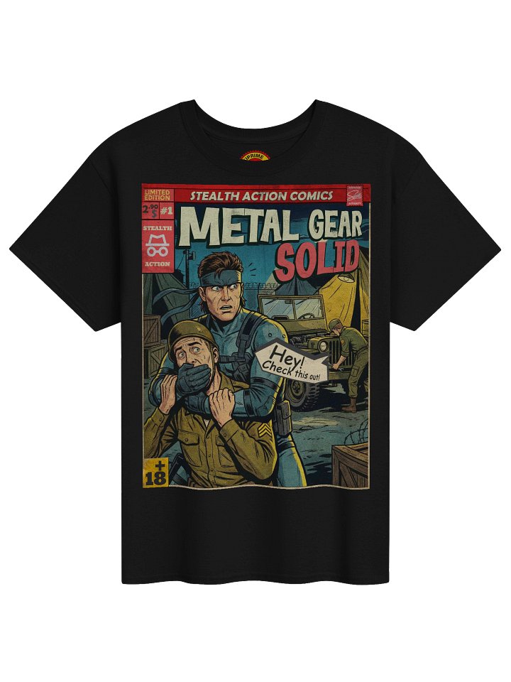 Metal Gear Solid Comic Art T-Shirt product image (1)