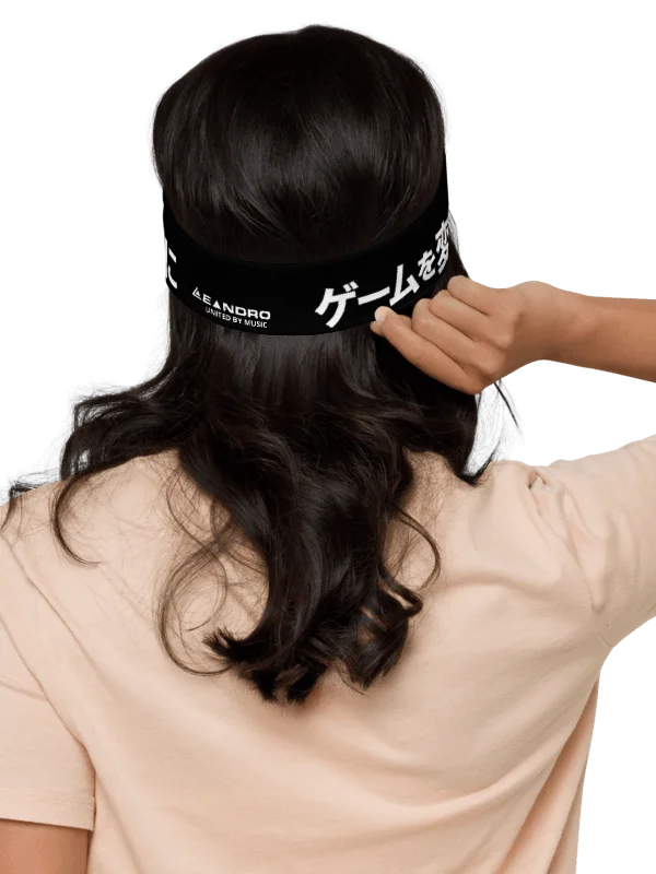 LEANDRO DE LA VEGA HEADBAND BLACK WE CAME TO CHANGE THE GAME UNITED BY MUSIC JAPAN product image (1)
