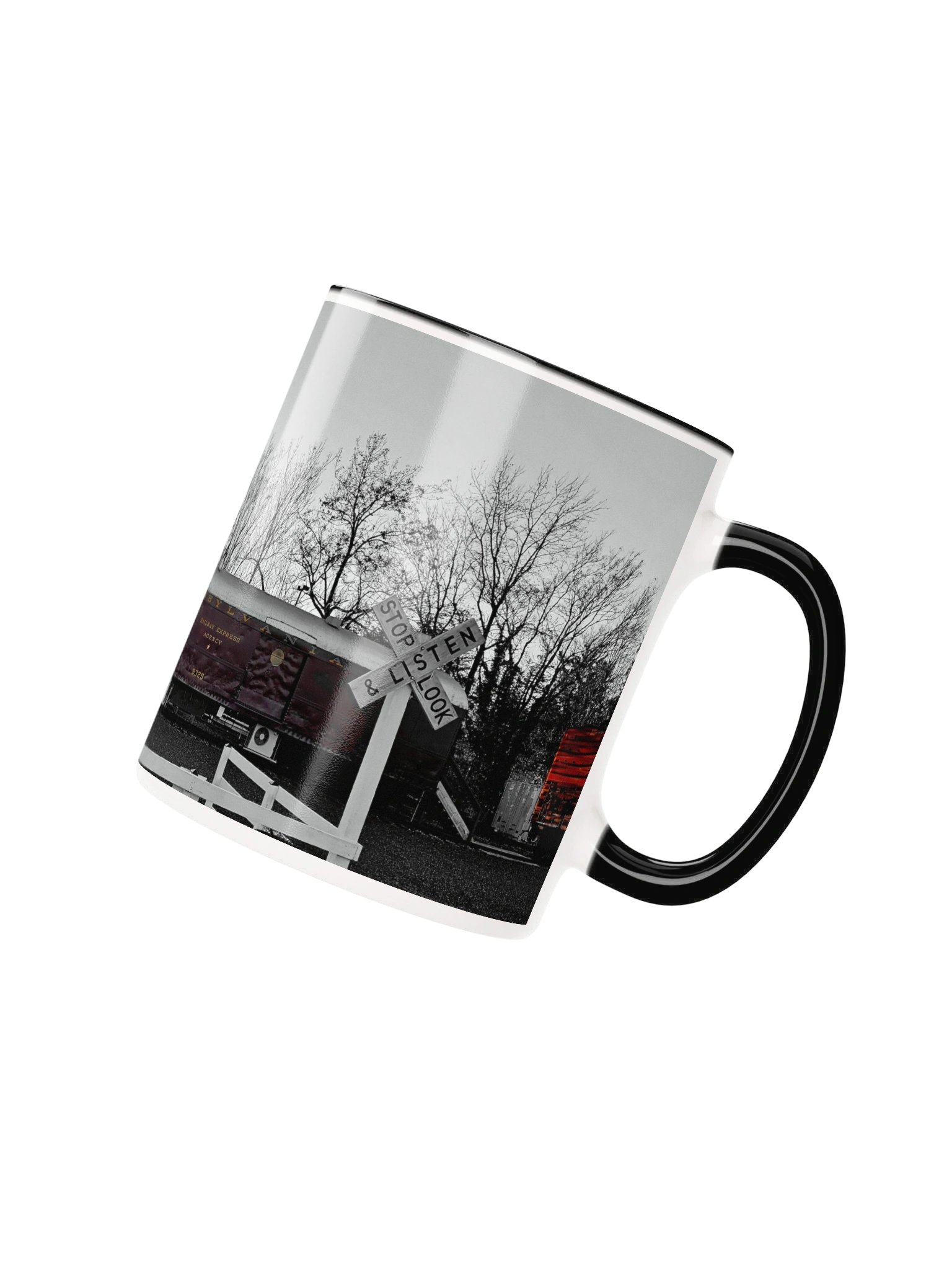 Trains 2-tone Ceramic Mug product image (5)