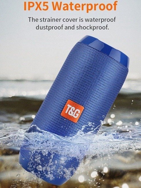 TG117 Portable Wireless Bluetooth Waterproof Speaker - USB/TF/FM Radio (Red) product image (4)