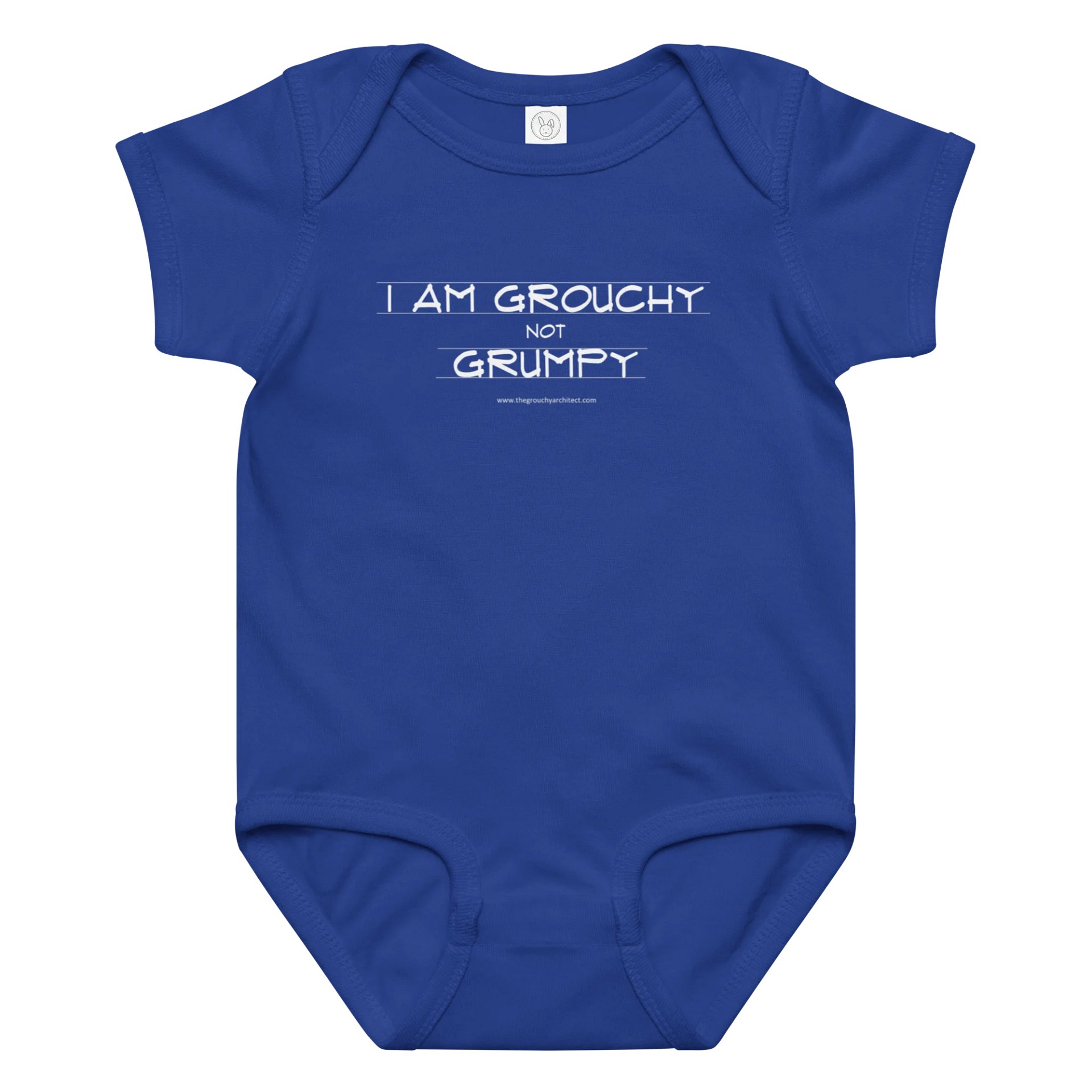 Grouchy Baby Bodysuit - ROYAL BLUE product image (1)