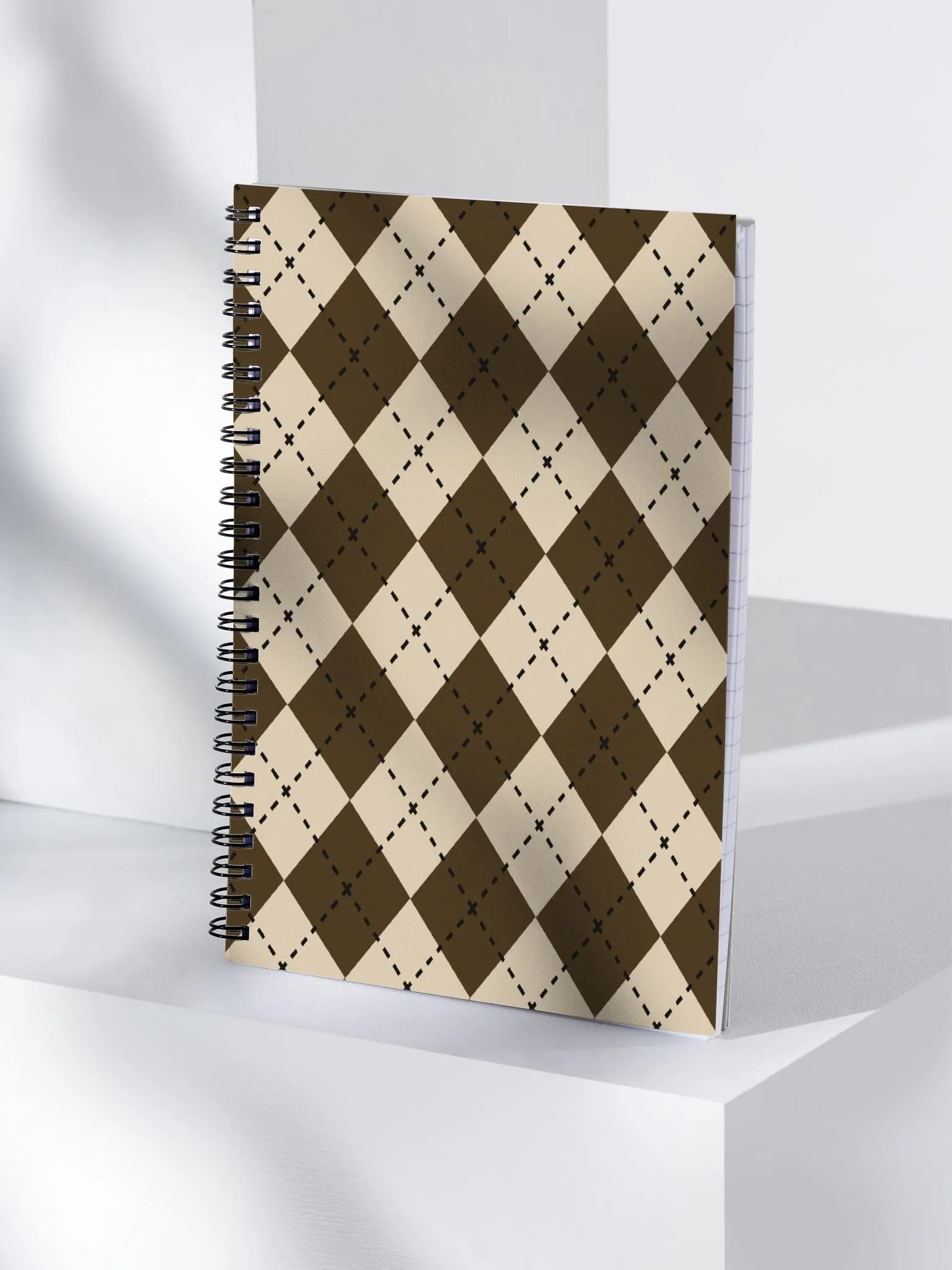 Pupper Pantone Argyle Spiral Bound Notebook product image (4)