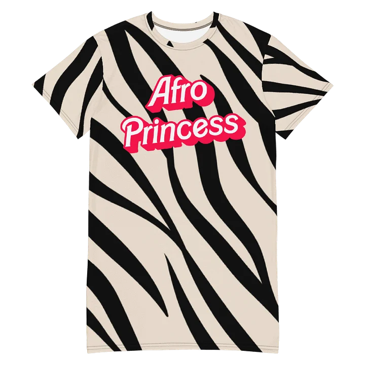 Afro Princess T-Shirt Dress product image (1)