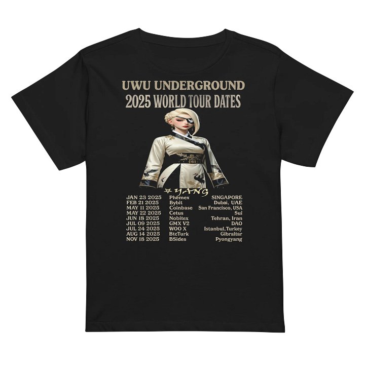 UwU World Tour - Yang - Ltd Edition - 2025 - Fem High Waisted Tshirt product image (2)