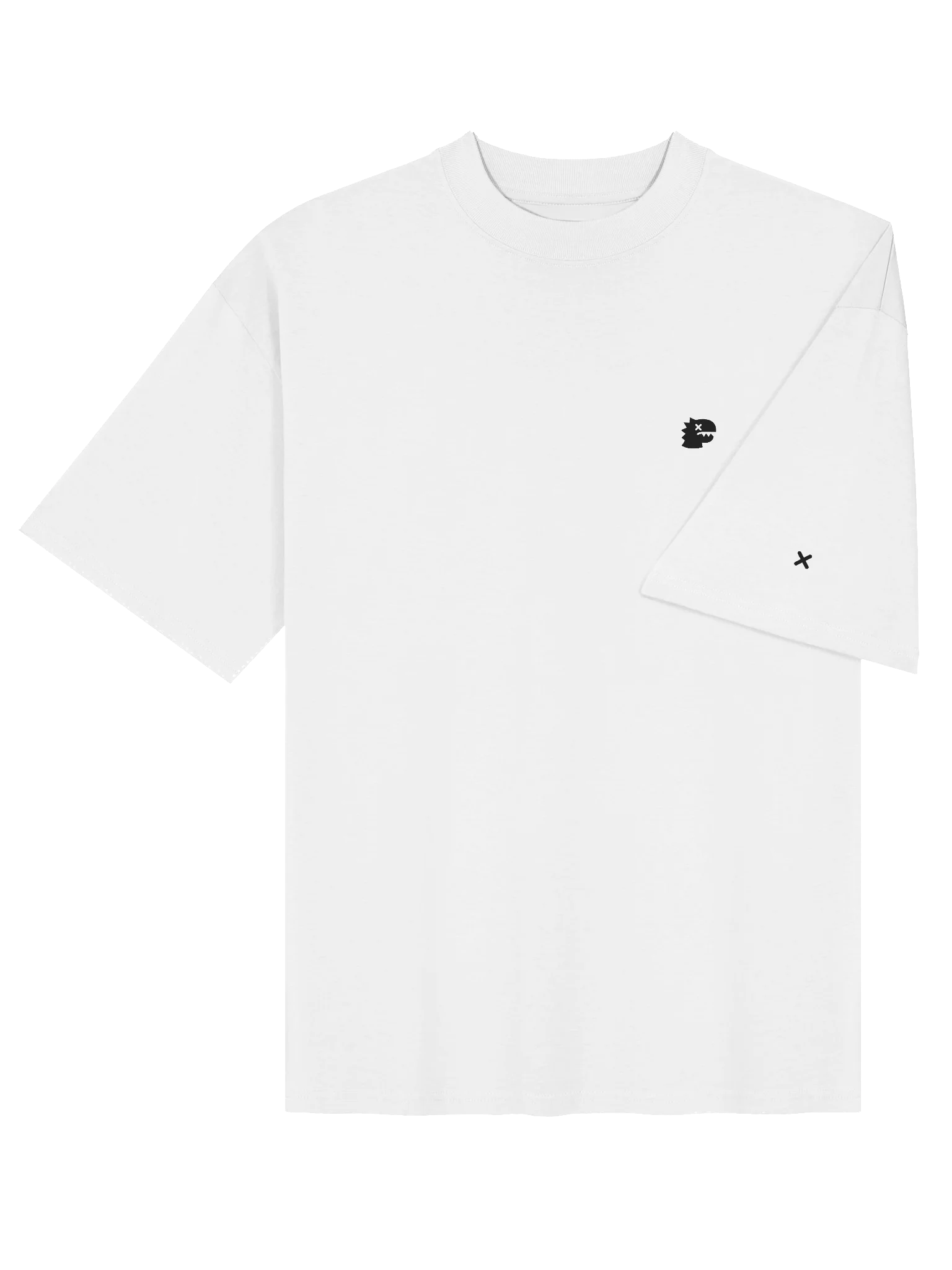 FMB ∣ JETLAG DINO Left Logo Oversized Tee White product image (4)