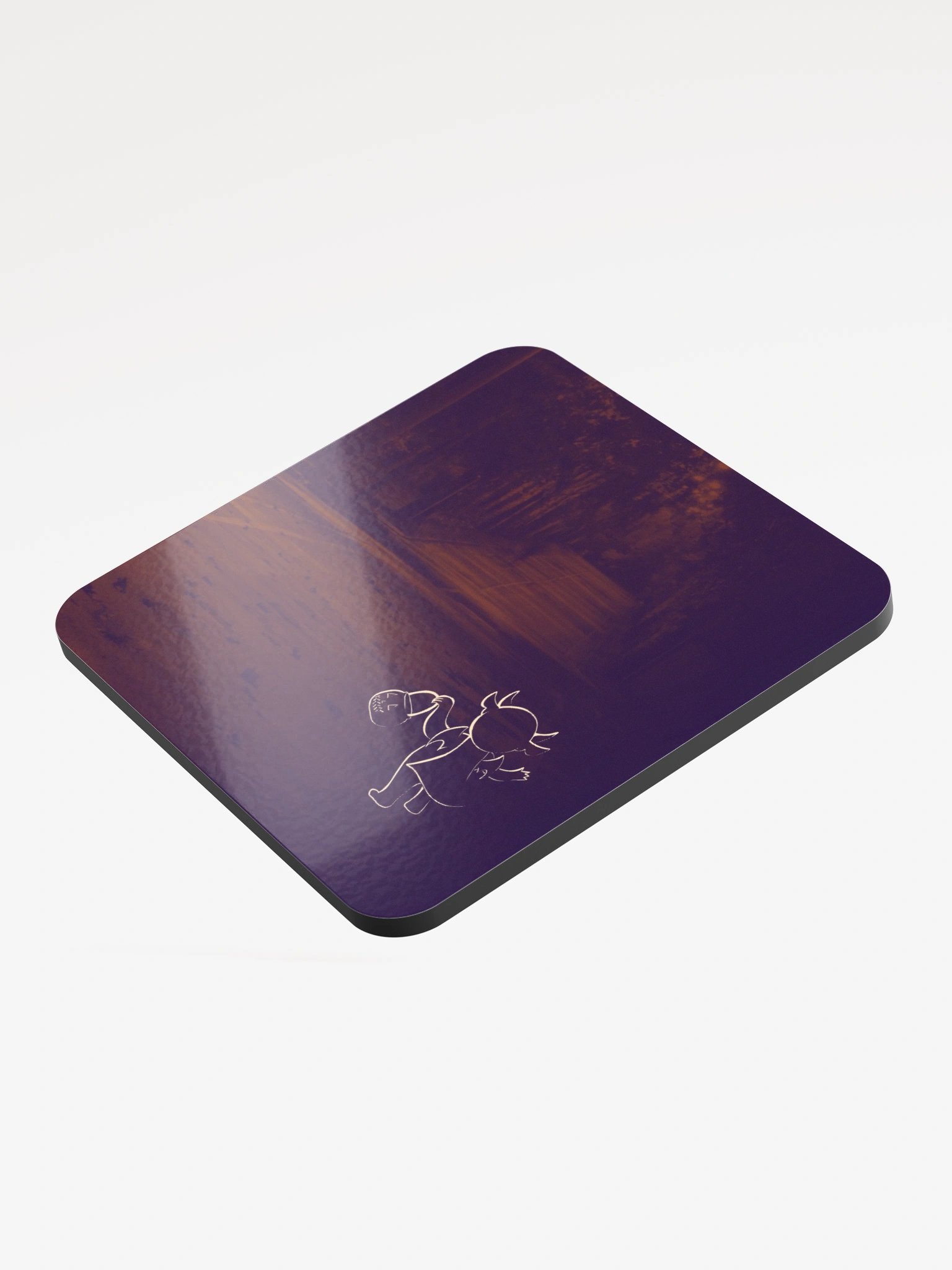 Cryptid On Your Corner Glossy Coaster product image (3)