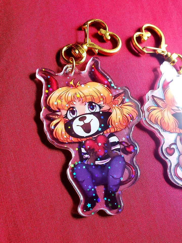 Double-sided Acrylic Charm: Heartbreaker product image (2)
