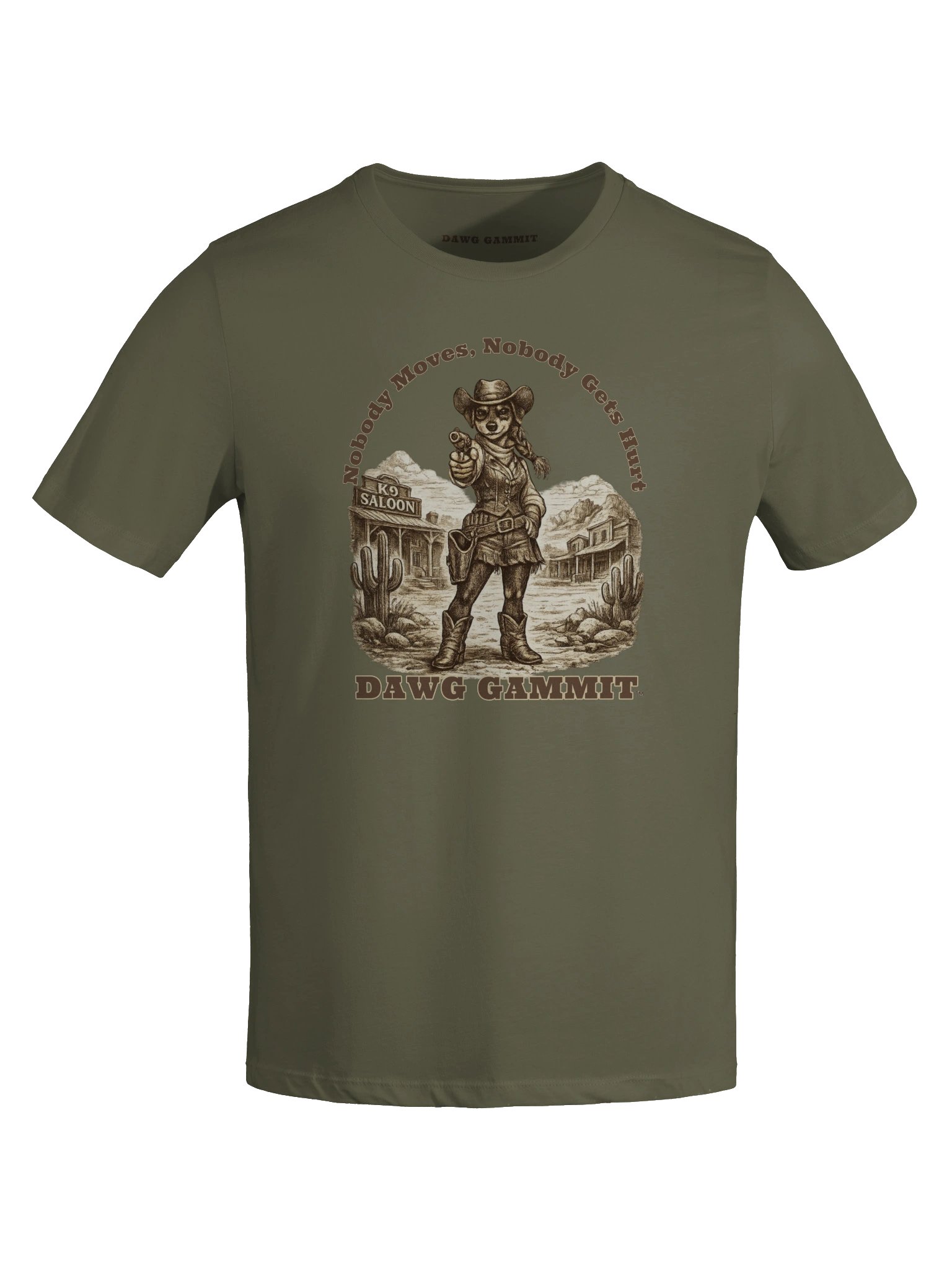DAWG GAMMIT™ Nobody Move Doberman Women's Relaxed T-Shirt product image (20)