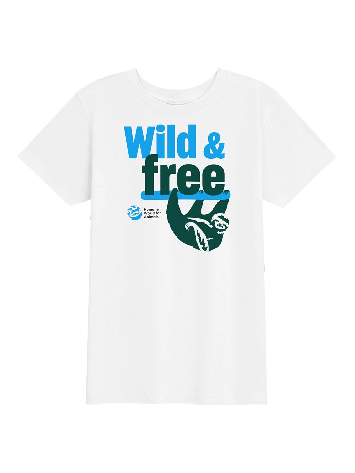 Wild & free - Sloth - Kids shirt product image (1)